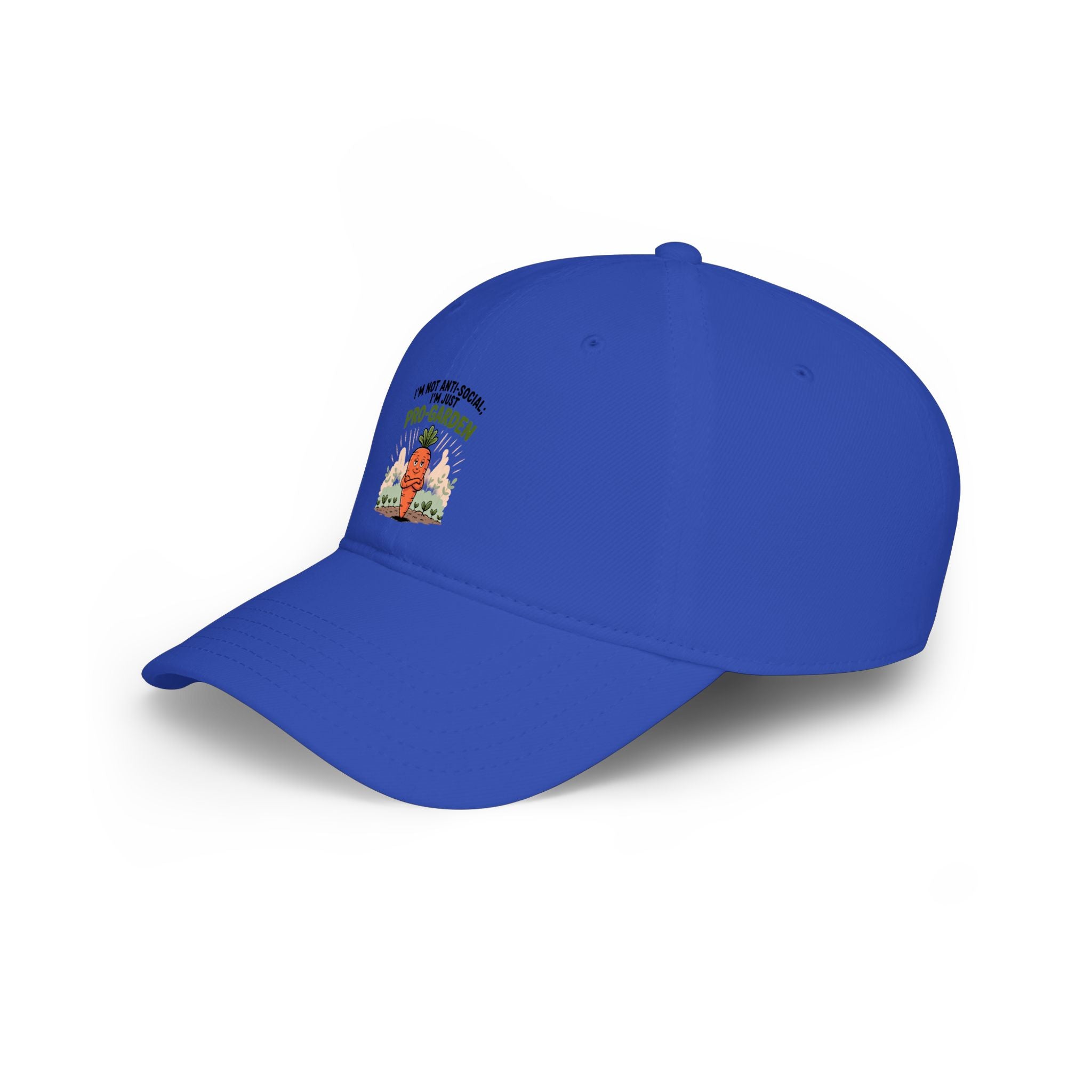 Low Profile Baseball Cap – “I’m Not Anti-Social, I’m Just Plant Obsessed” Cute Cactus Graphic Hat