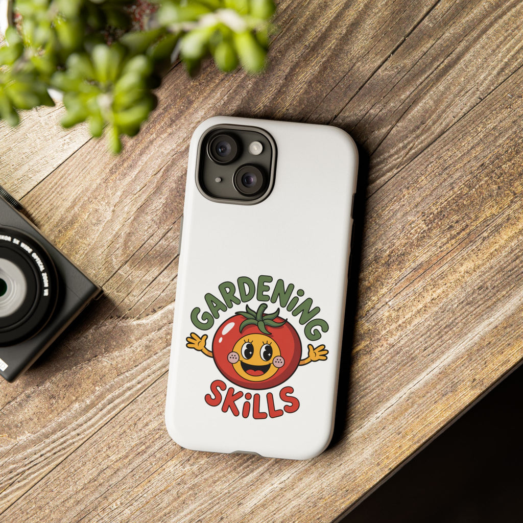 Gardening Skills Phone Case — Cute Tomato Plant Lover Protective Cover