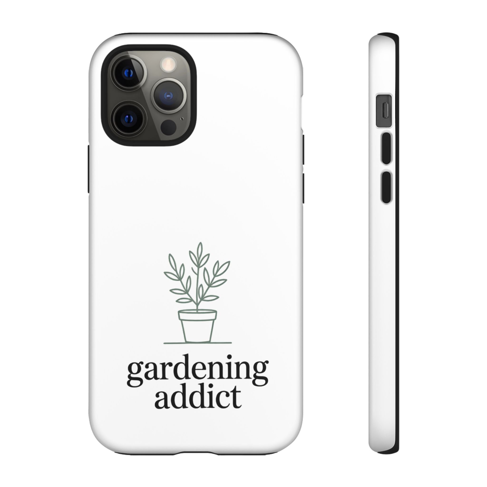 Phone Case — 'gardening addict' Minimal Plant Design