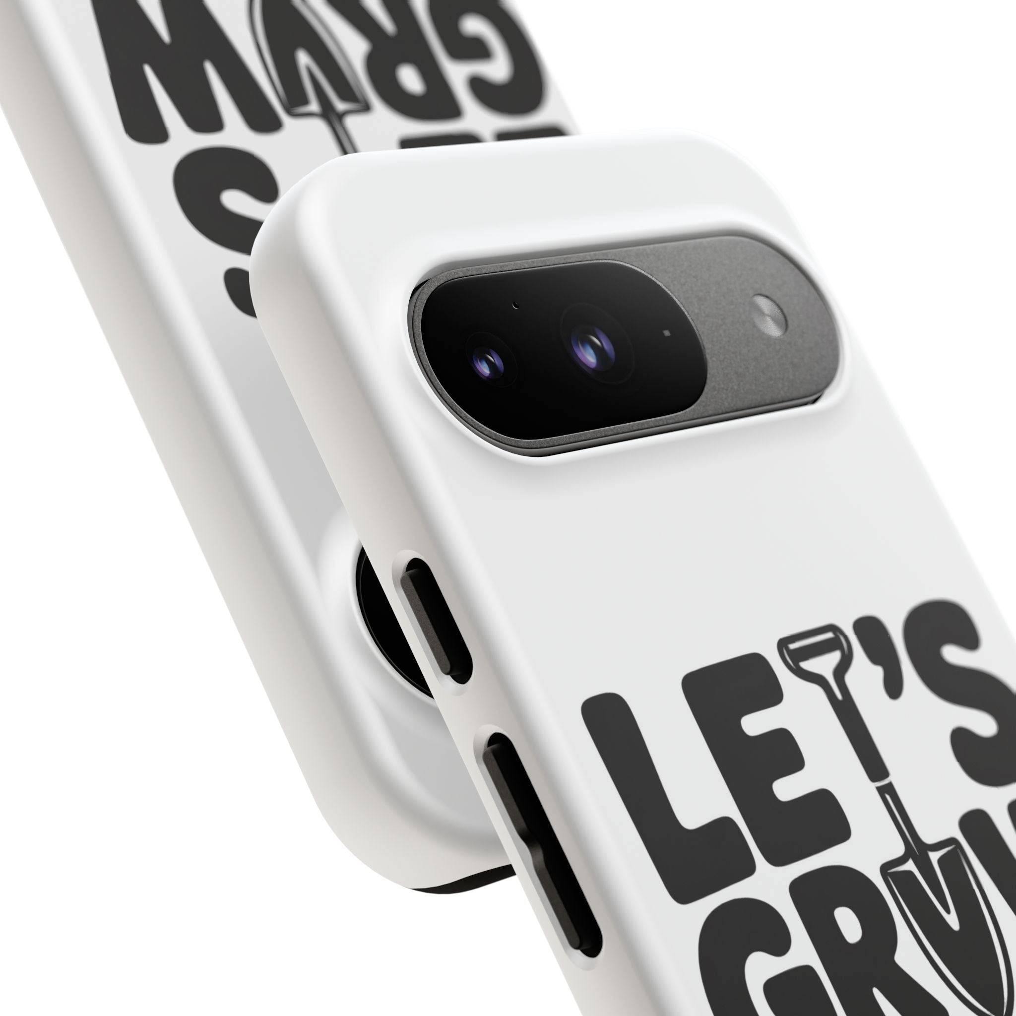 Phone Case - "Let's Grow Stuff" Gardening Shovel Design