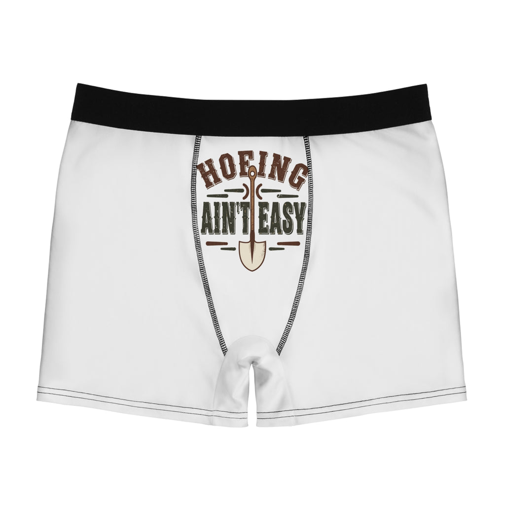 Boxer Briefs — 'Hoeing Ain't Easy' Garden Tool Graphic