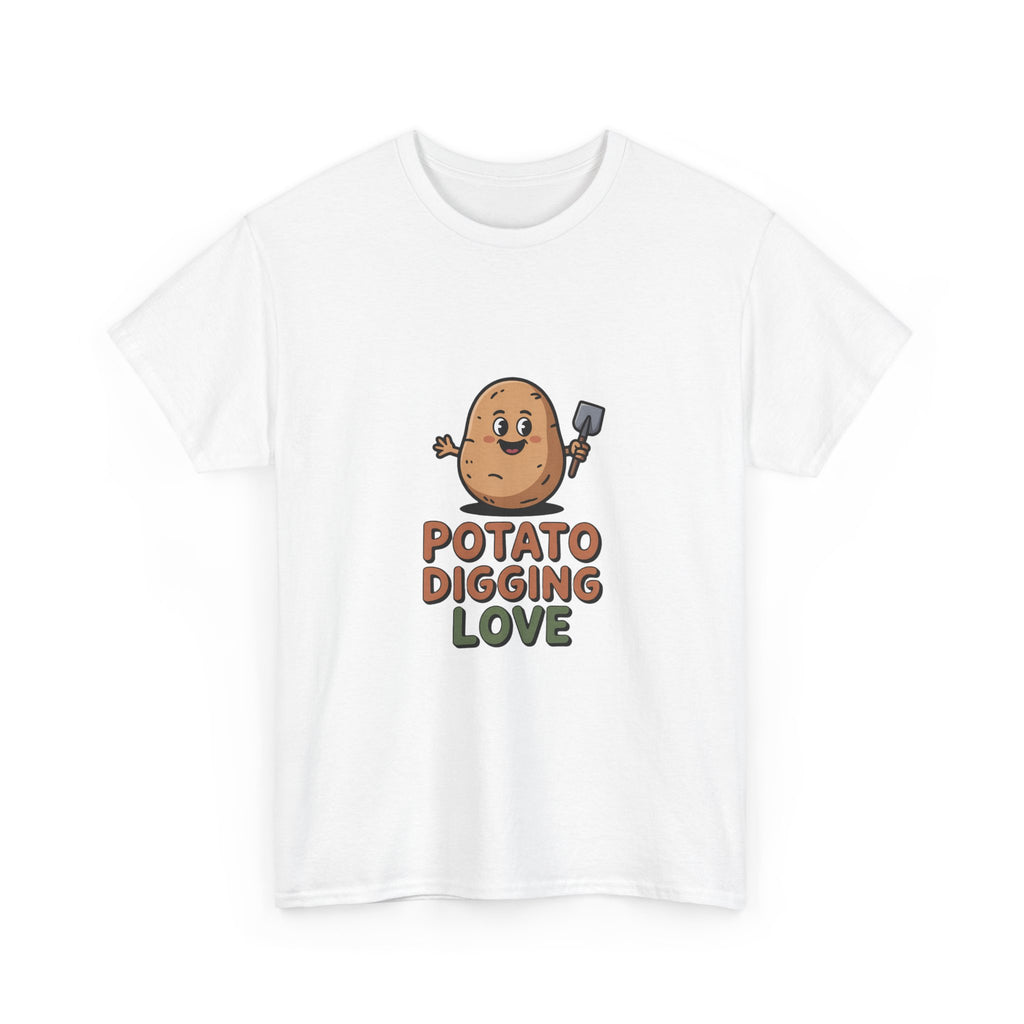 T-Shirt — "Potato Digging Love" Cute Gardening Veggie Tee