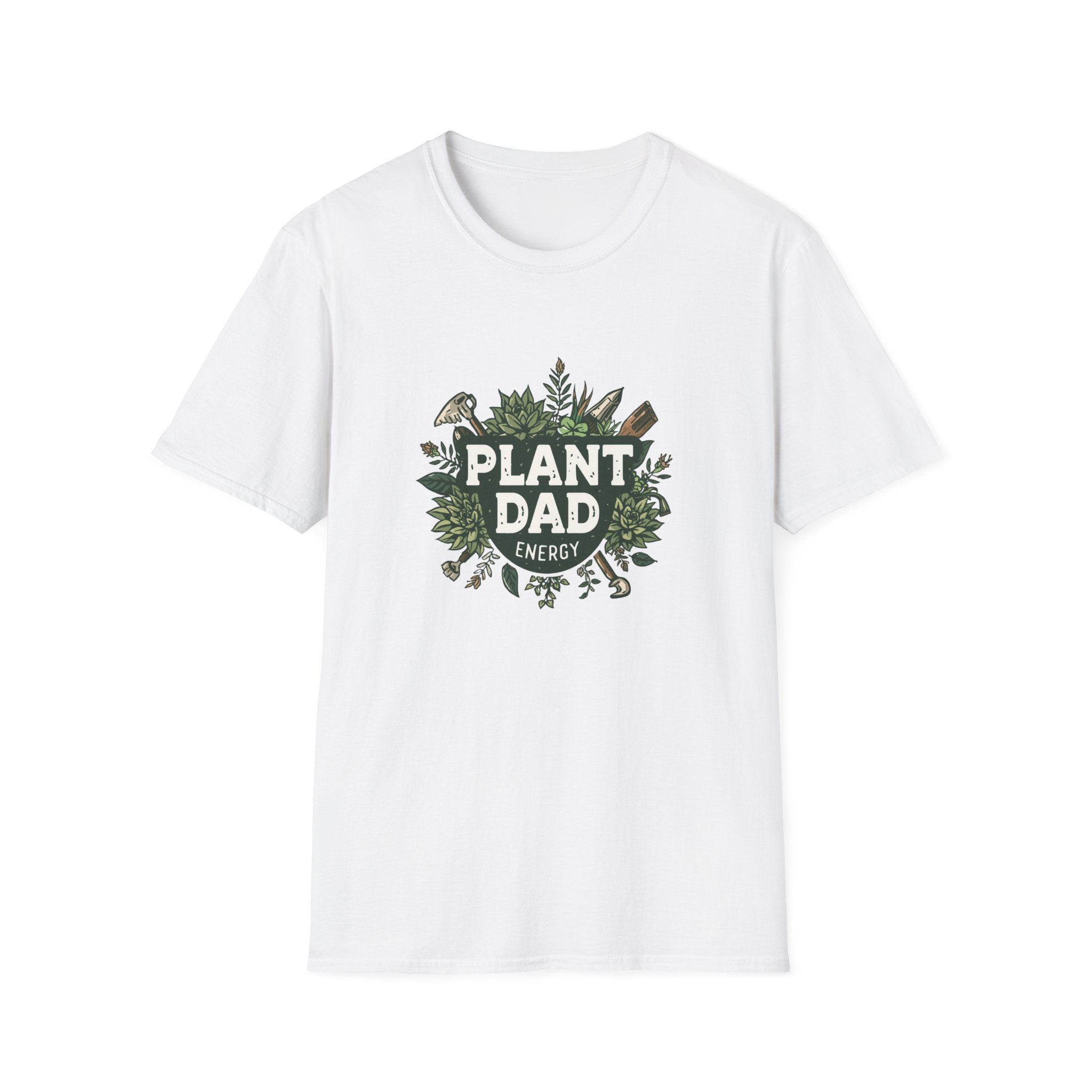 Plant Dad T-Shirt — Funny Gardener Shirt with Botanical Tools