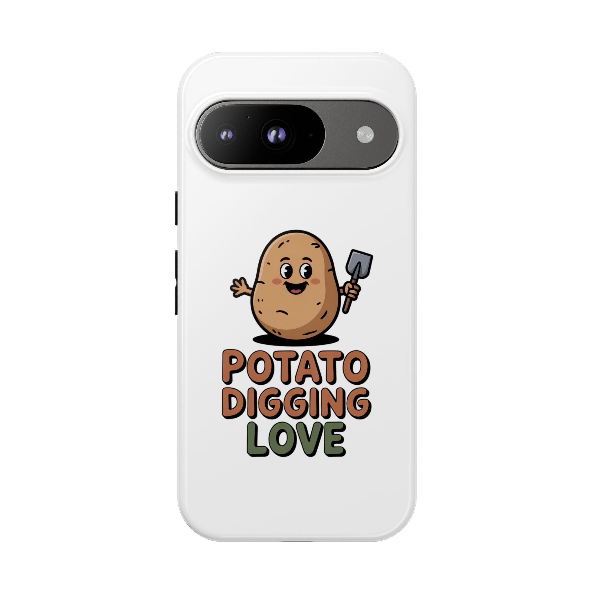 Phone Case — "Potato Digging Love" Cute Gardening Cartoon Protective Cover