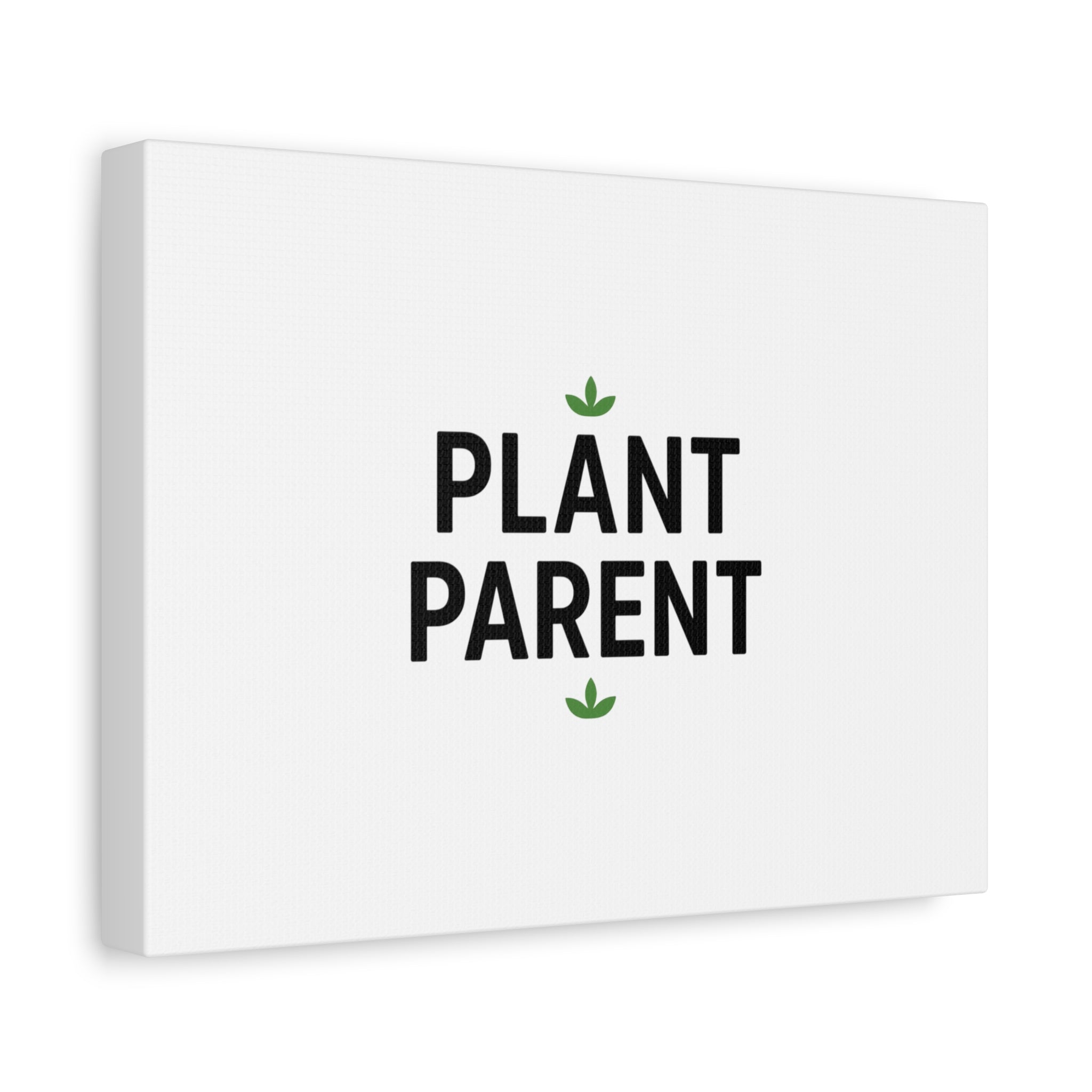 Plant Parent Canvas Wall Art — Minimalist Botanical Typography Print