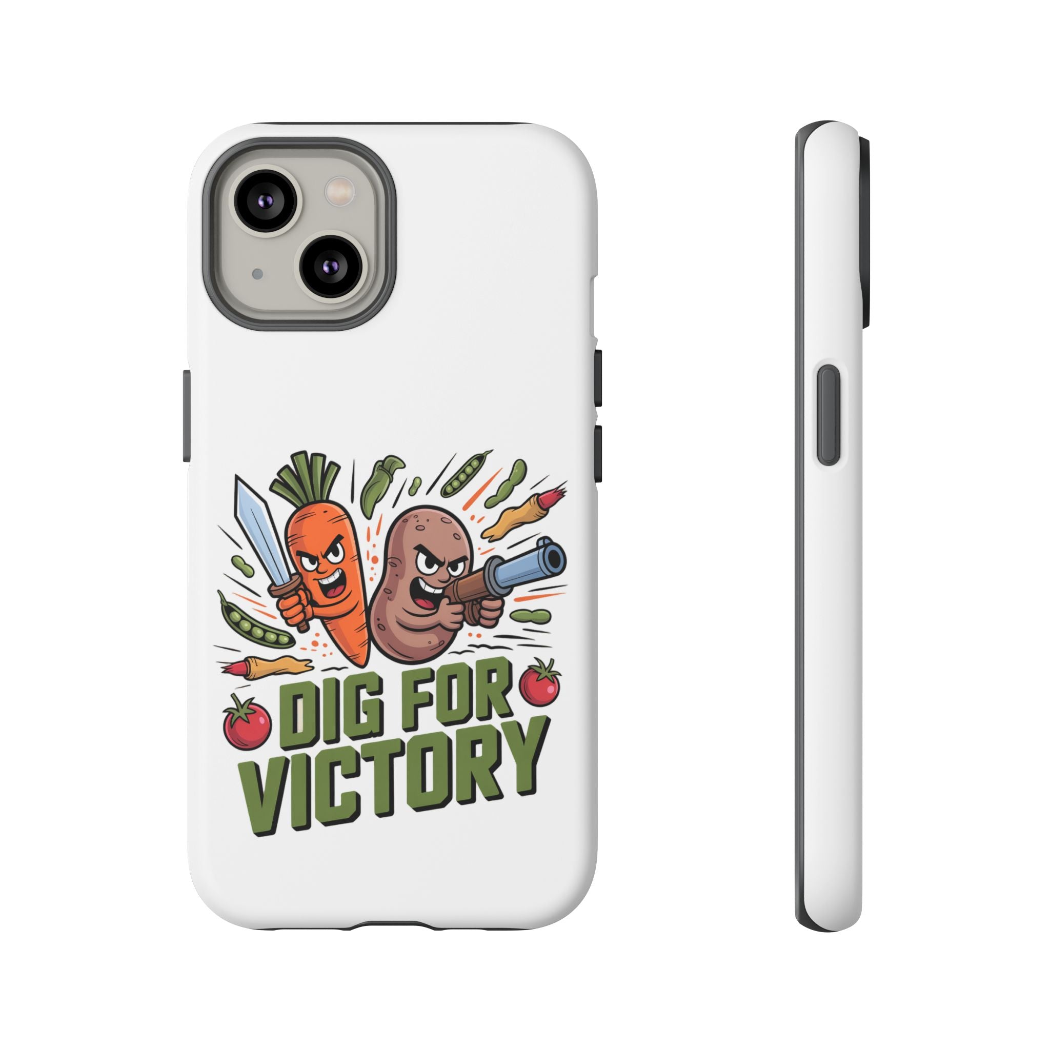 Phone Case — 'Dig For Victory' Veggie Combat Garden Design