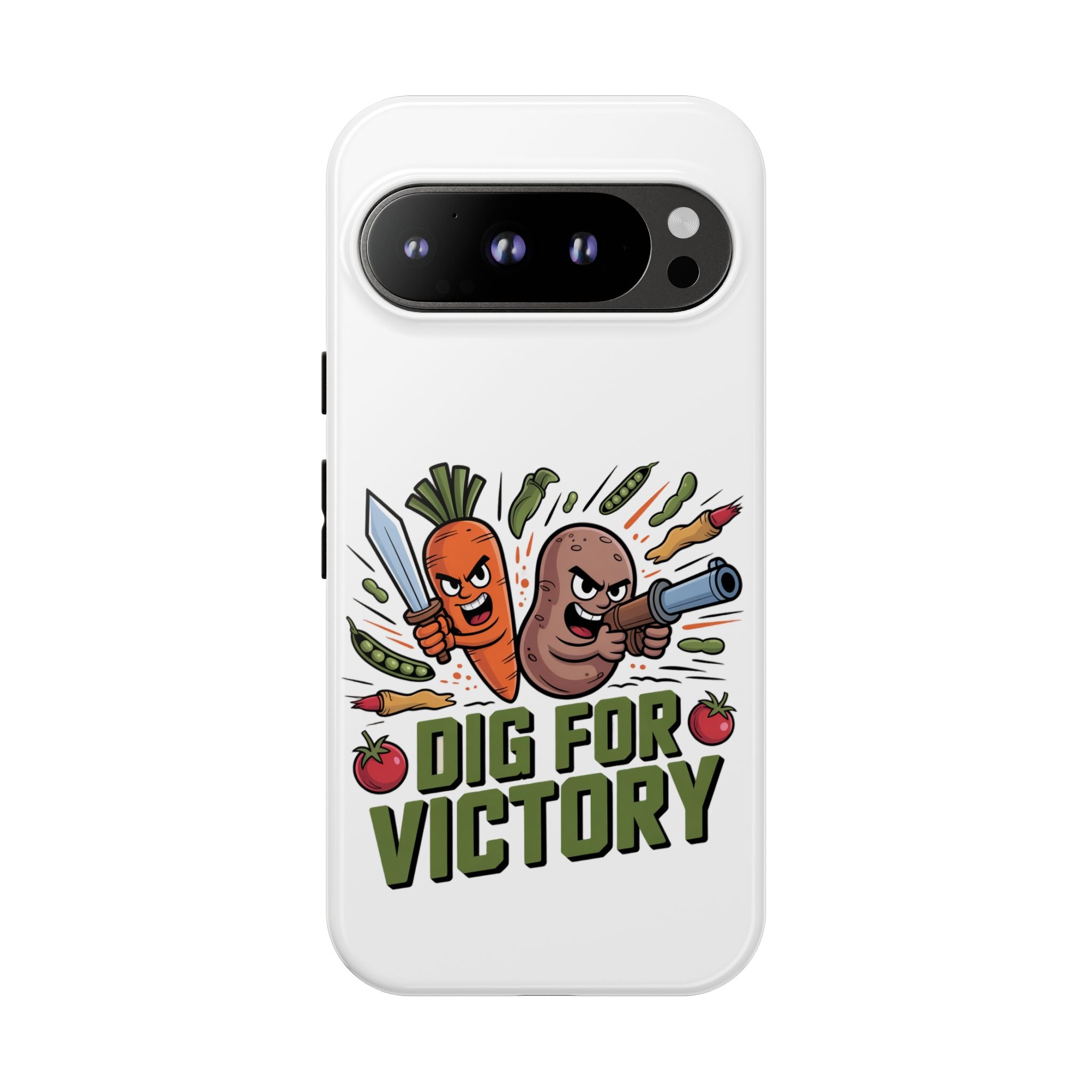 Phone Case — 'Dig For Victory' Veggie Combat Garden Design