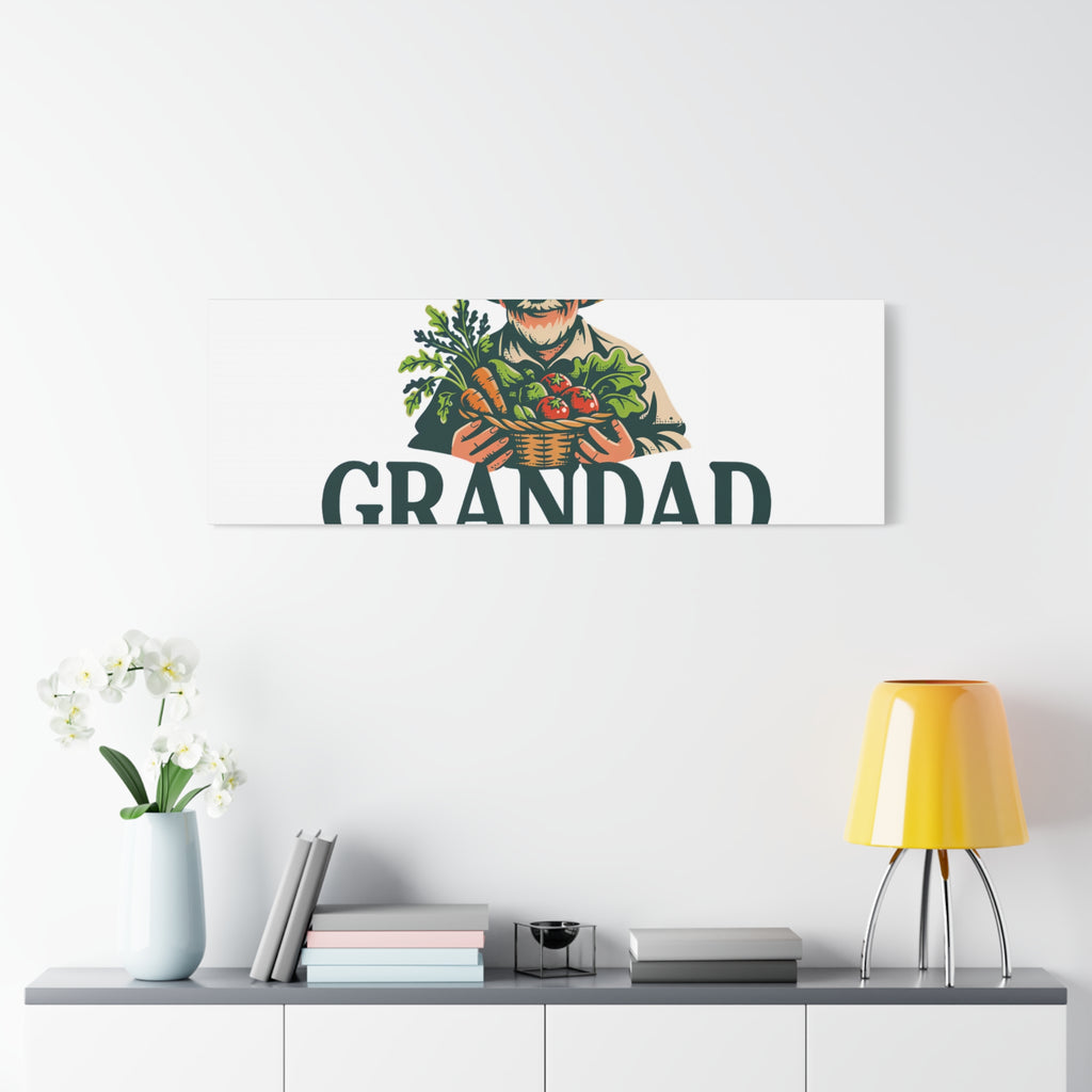 Grandad Top Gardener Canvas – Stretched Matte Wall Art