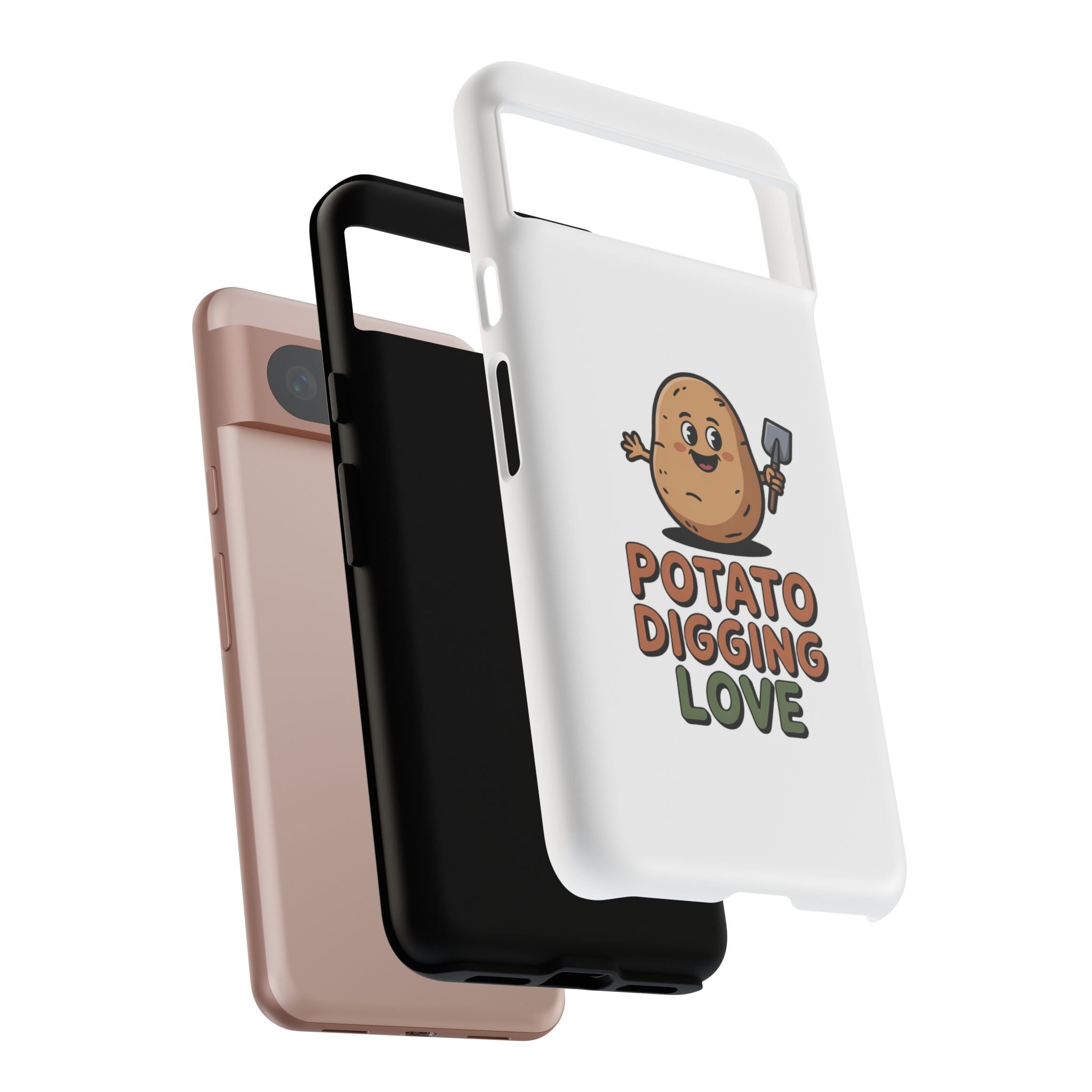 Phone Case — "Potato Digging Love" Cute Gardening Cartoon Protective Cover