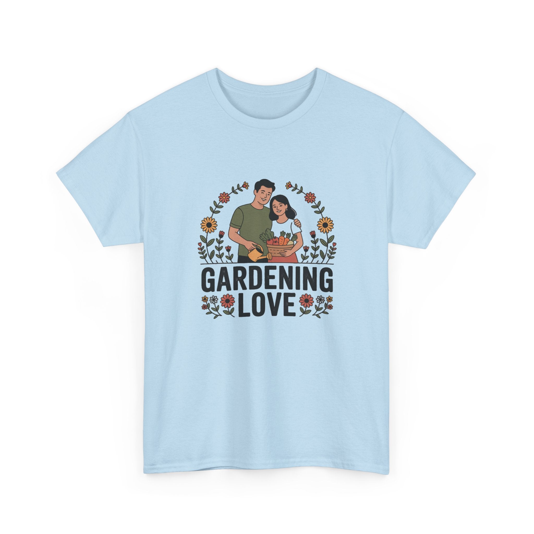 Gardening Love T-Shirt — Cute Couple Planting Graphic Tee