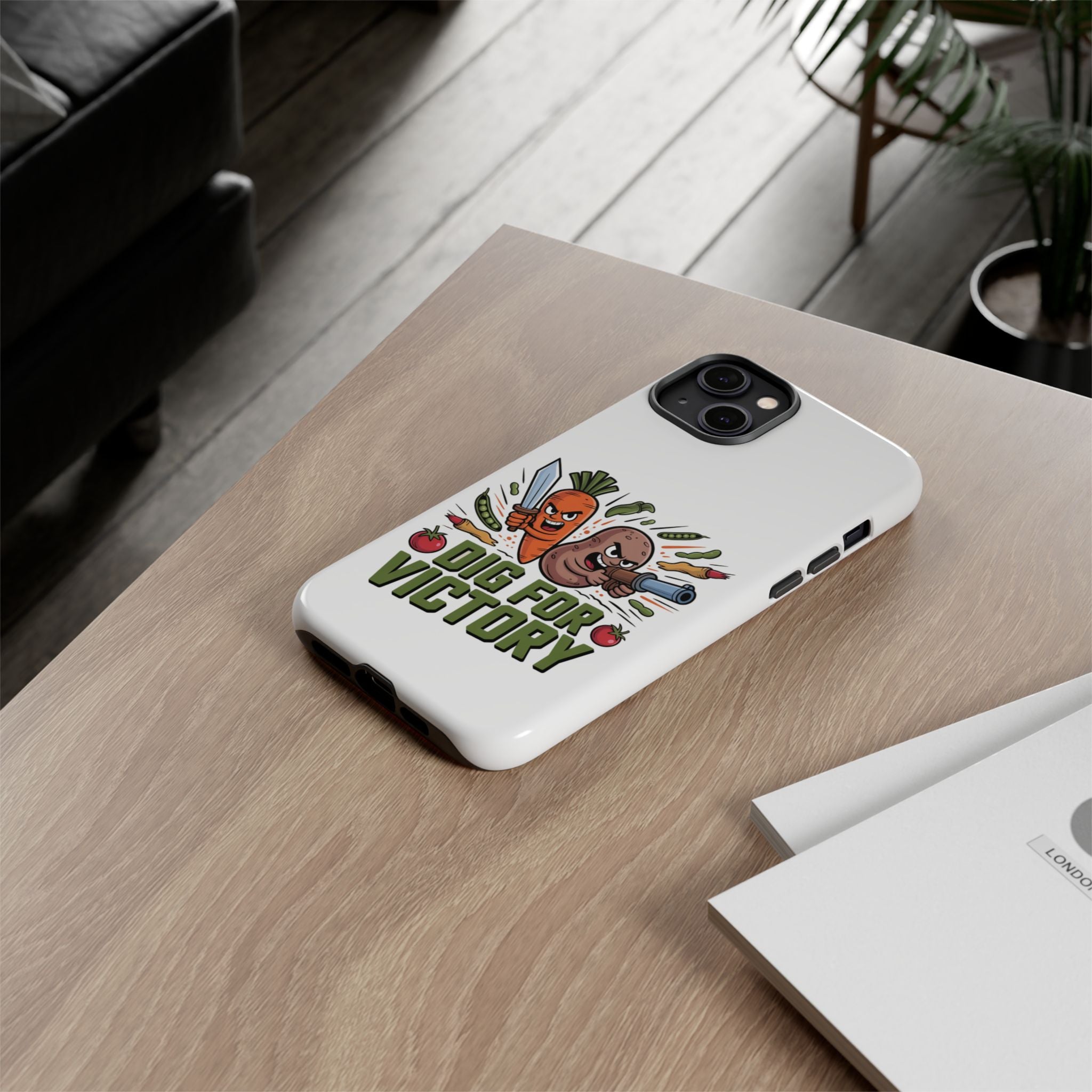 Phone Case — 'Dig For Victory' Veggie Combat Garden Design