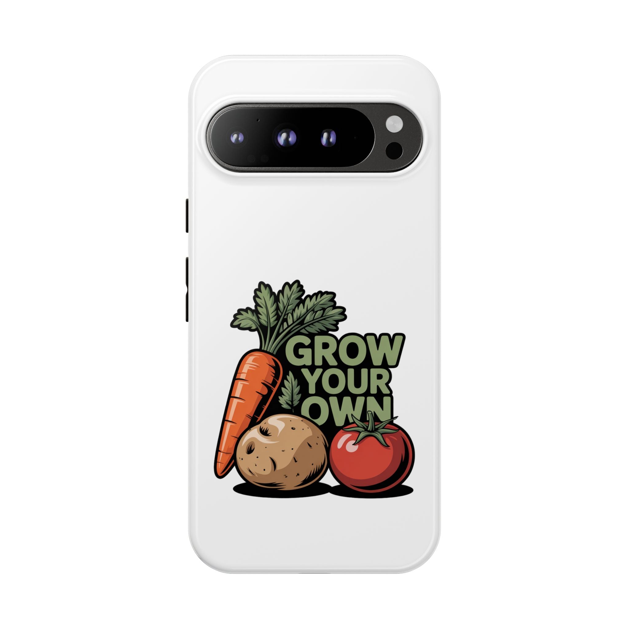 Grow Your Own Vegetables Phone Case — Gardening Carrot Potato Tomato Design