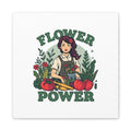 Flower Power Canvas Wall Art — Gardener Floral Kitchen Decor