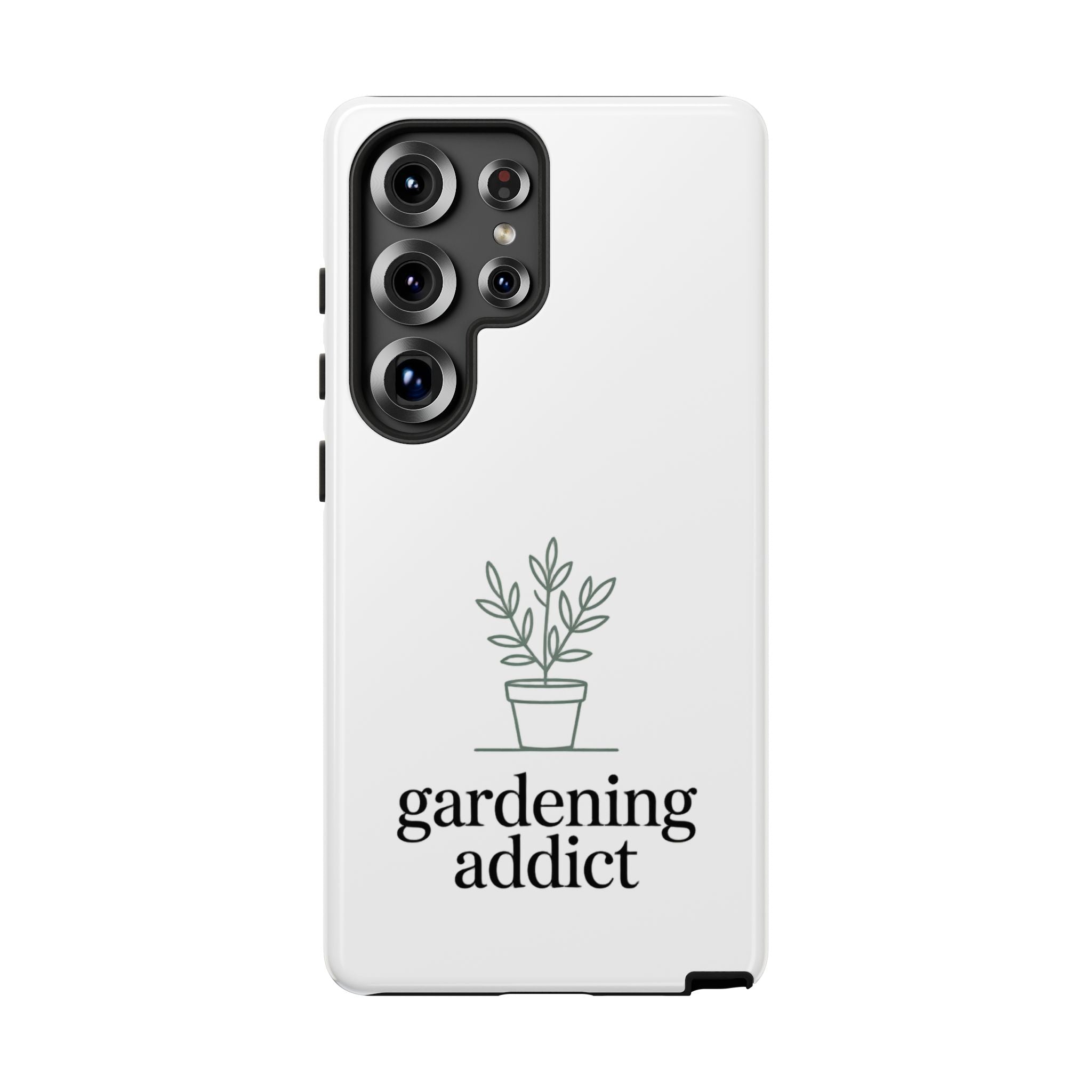 Phone Case — 'gardening addict' Minimal Plant Design