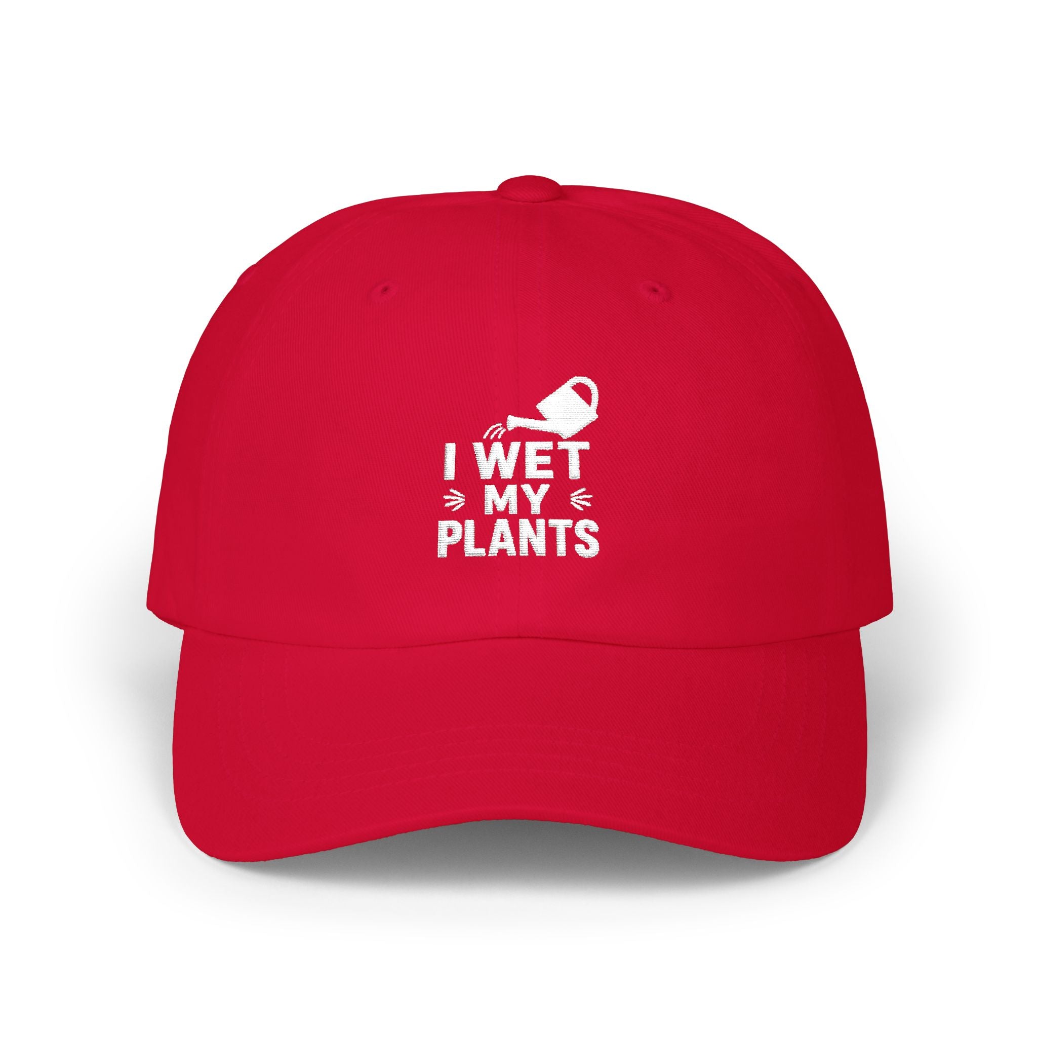 Dad Cap — “I Wet My Plants” Gardening Hat