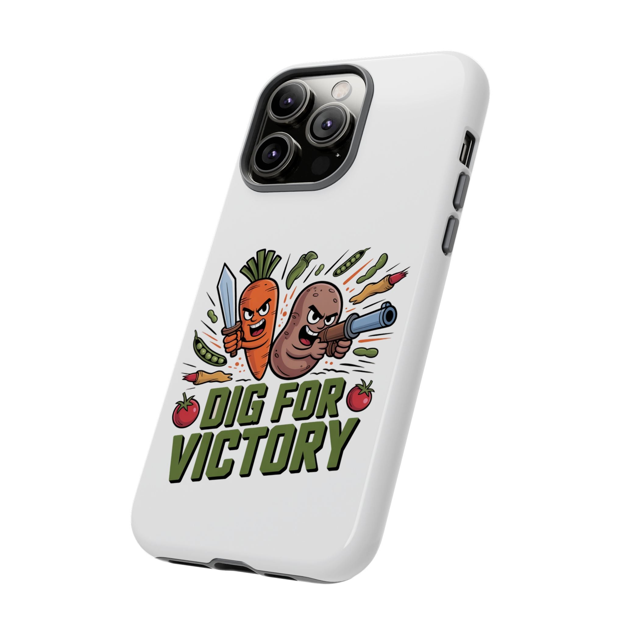 Phone Case — 'Dig For Victory' Veggie Combat Garden Design