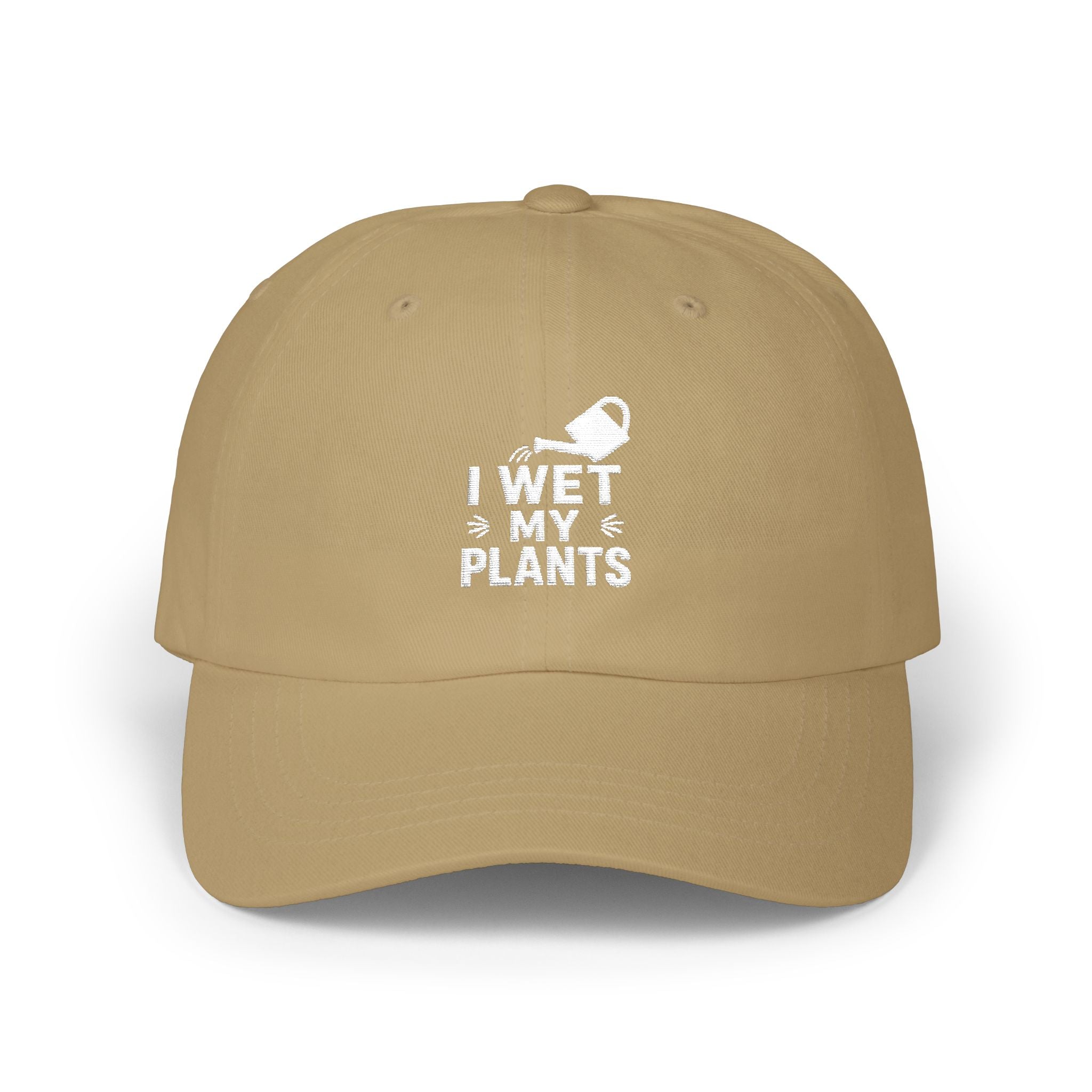 Dad Cap — “I Wet My Plants” Gardening Hat