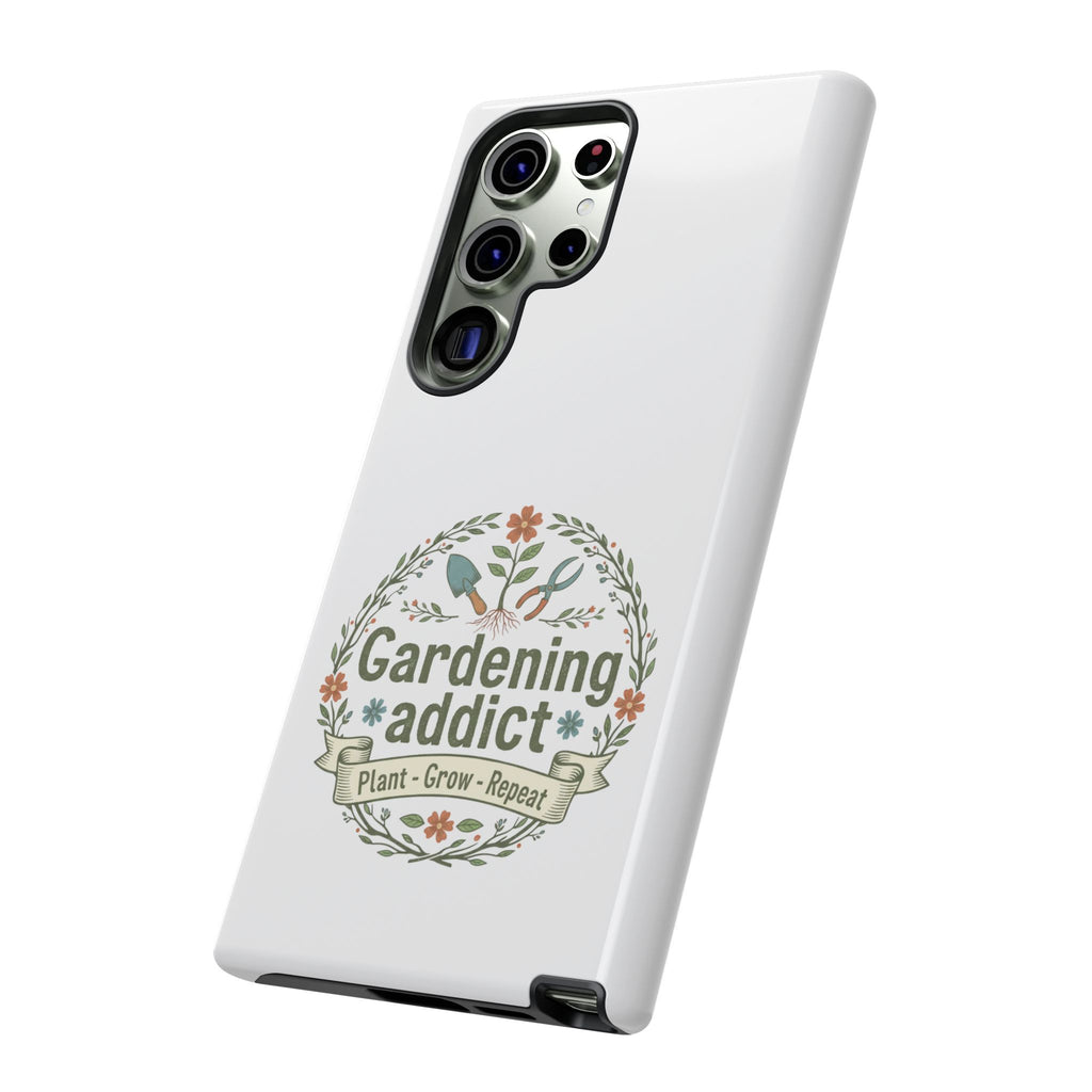 Phone Case — Gardening Addict "Plant • Grow • Repeat" Floral Garden Phone Cover
