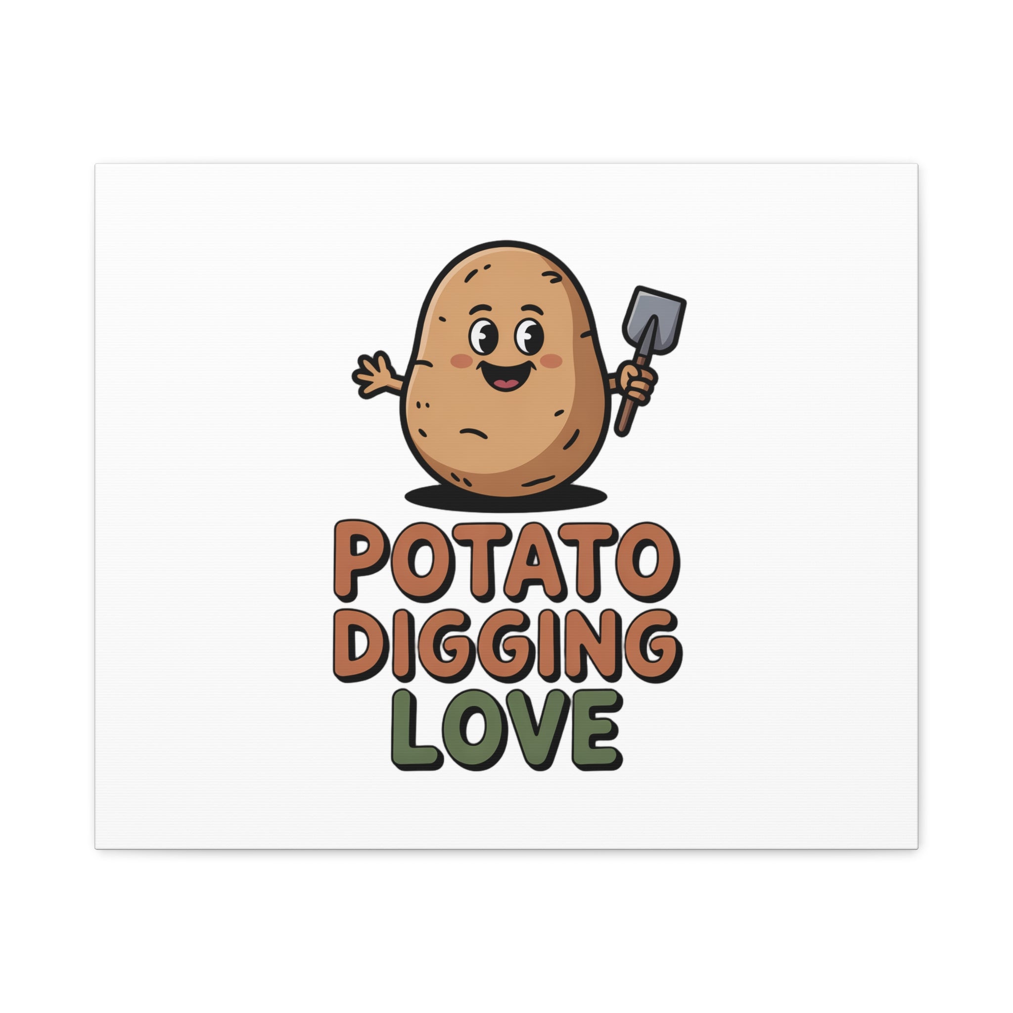 Potato Digging Love Canvas Print