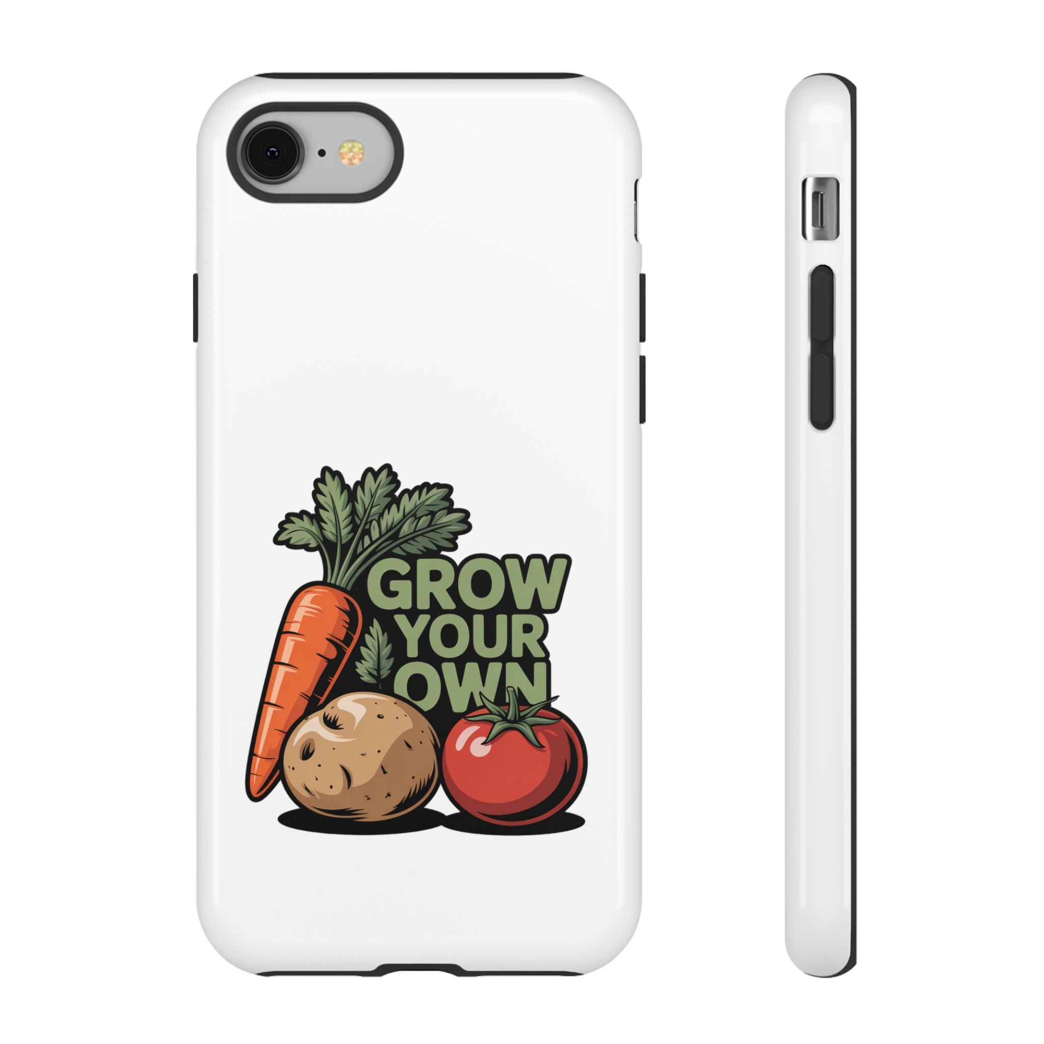 Grow Your Own Vegetables Phone Case — Gardening Carrot Potato Tomato Design