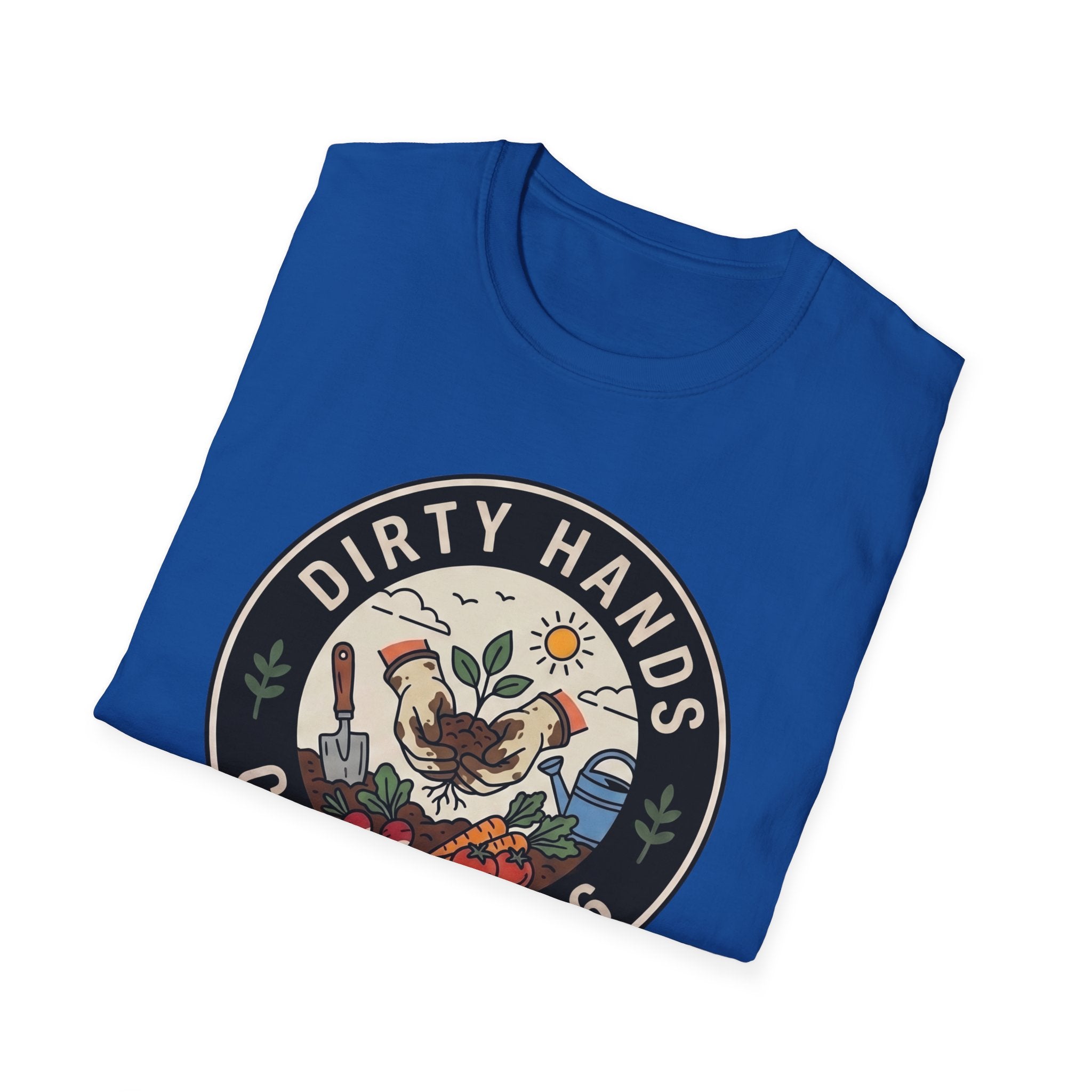 Dirty Hands Club T-Shirt — Gardening Patch Tee (Est. 2026)