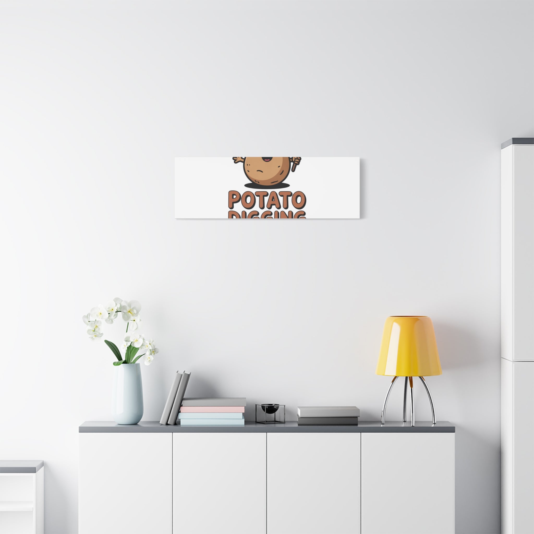 Potato Digging Love Canvas Print