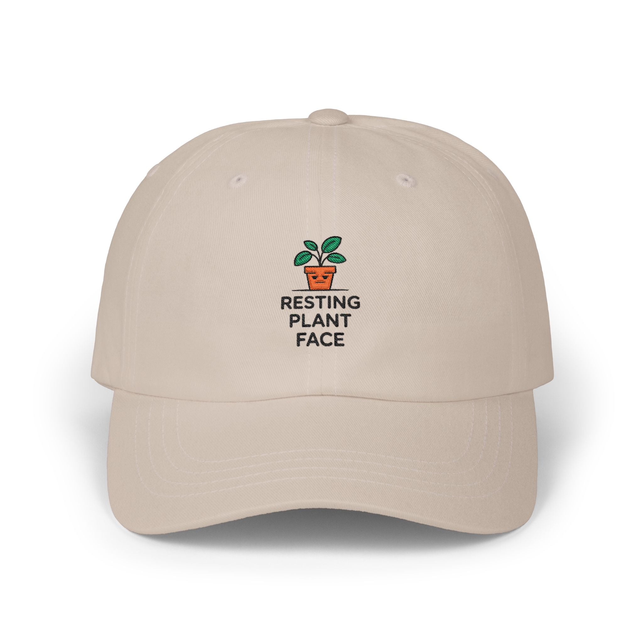 Dad Cap — "Resting Plant Face" Plant Lover Hat