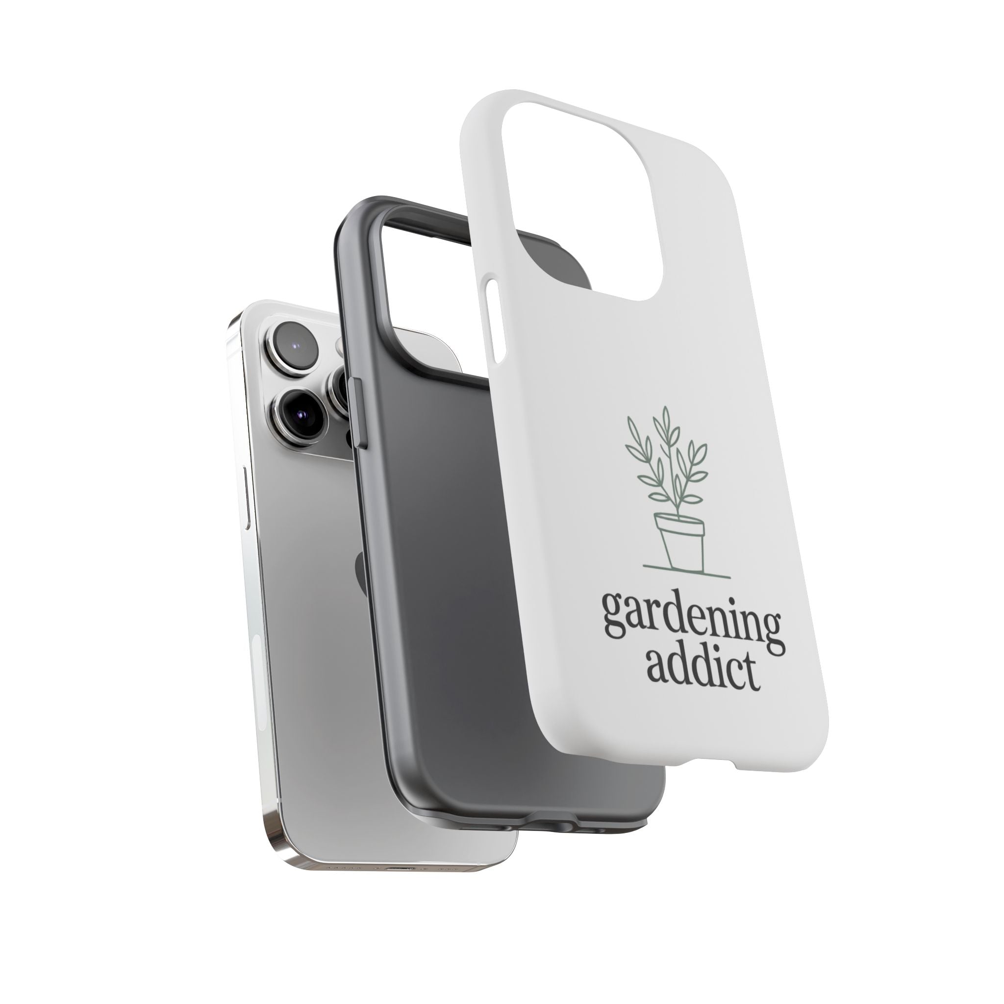 Phone Case — 'gardening addict' Minimal Plant Design