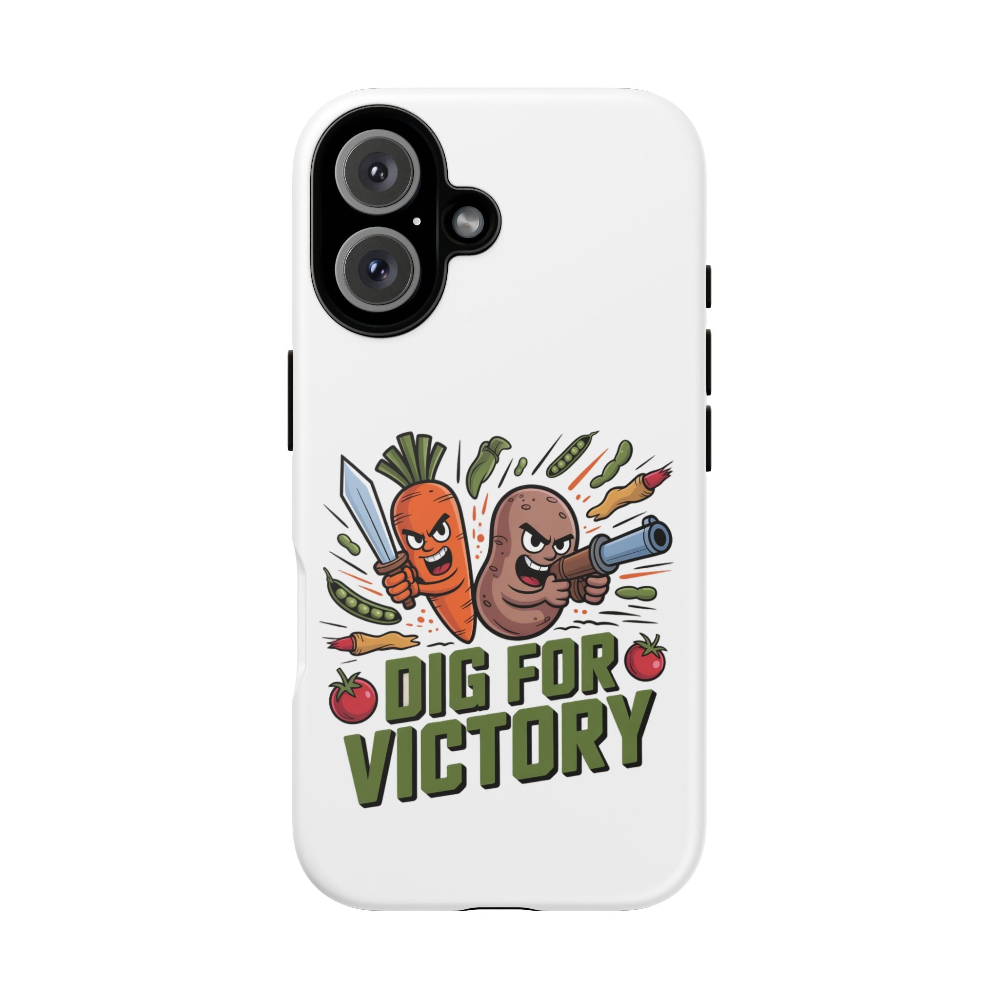 Phone Case — 'Dig For Victory' Veggie Combat Garden Design