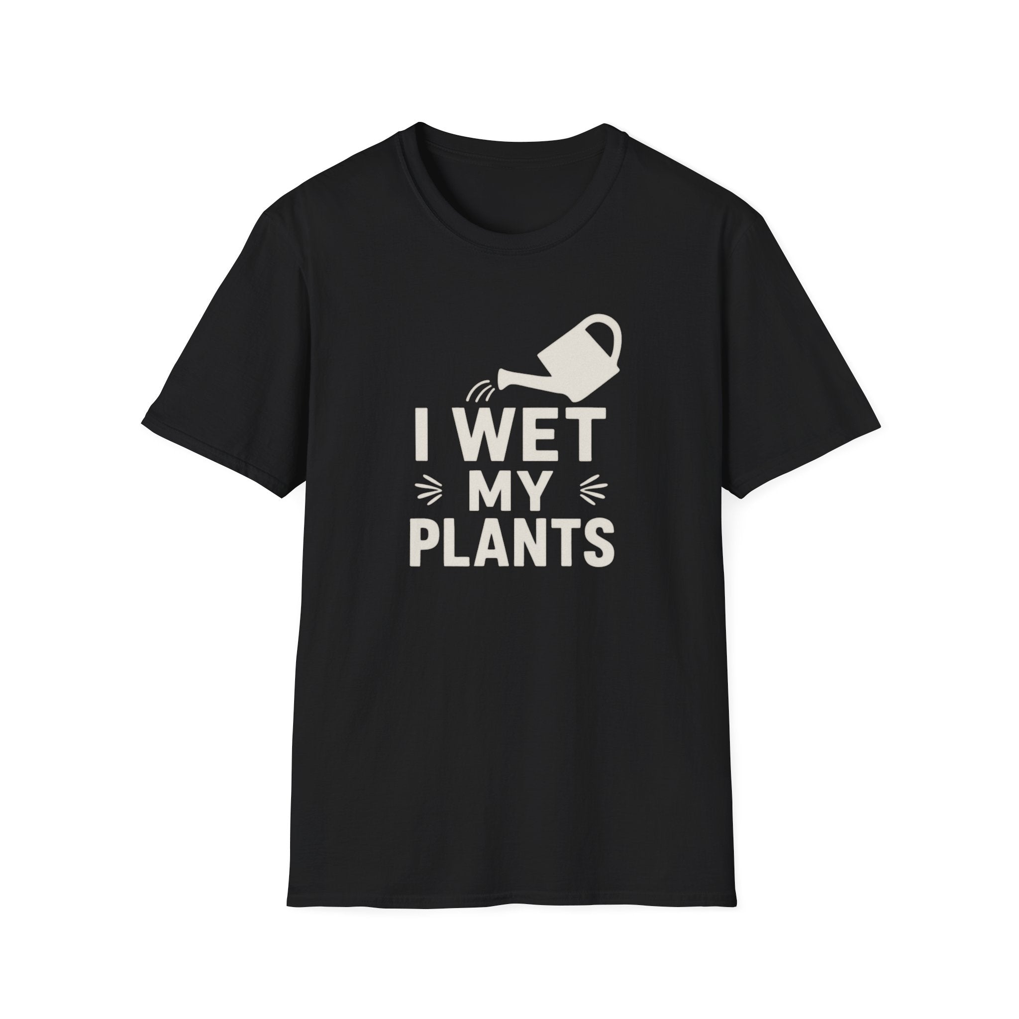 I Wet My Plants T-Shirt – Funny Gardening Tee with Watering Can Graphic
