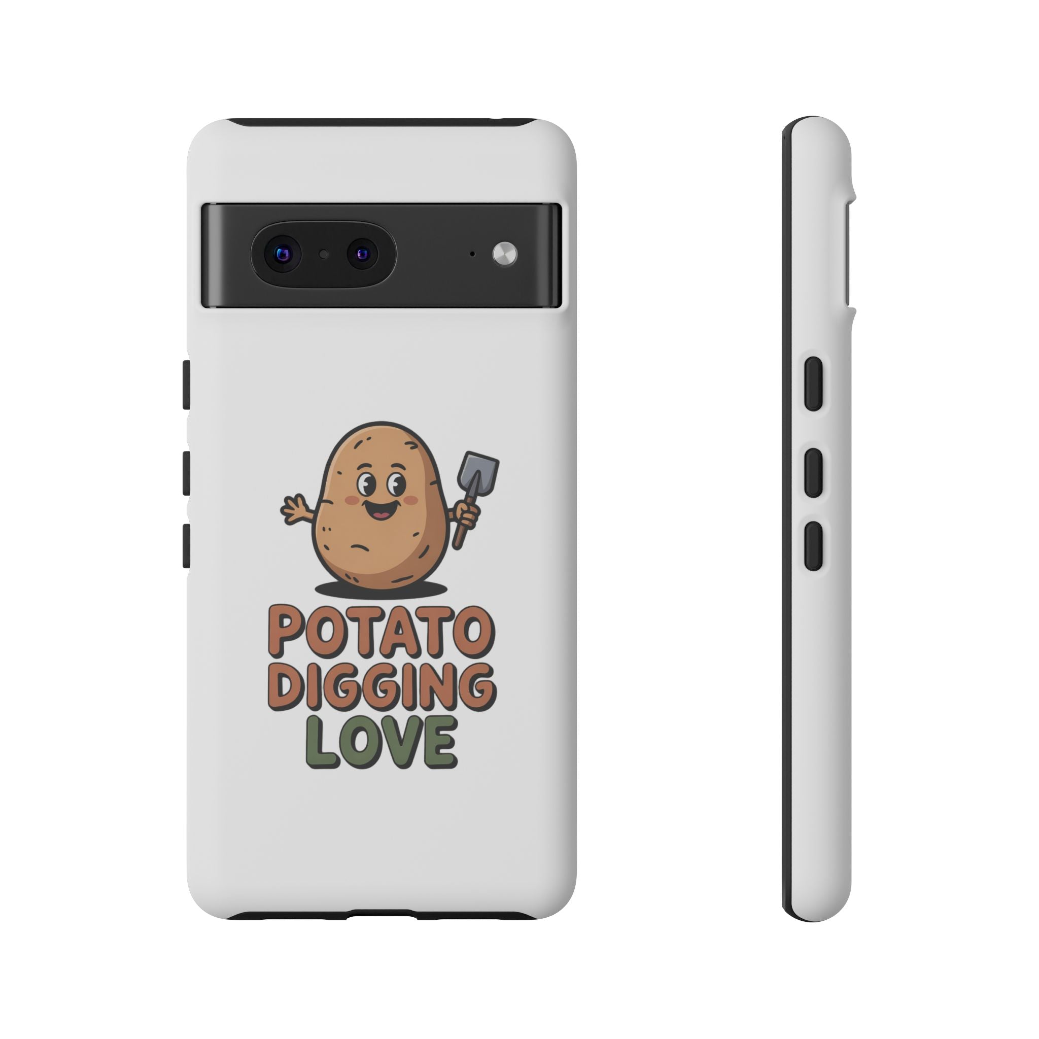Phone Case — "Potato Digging Love" Cute Gardening Cartoon Protective Cover