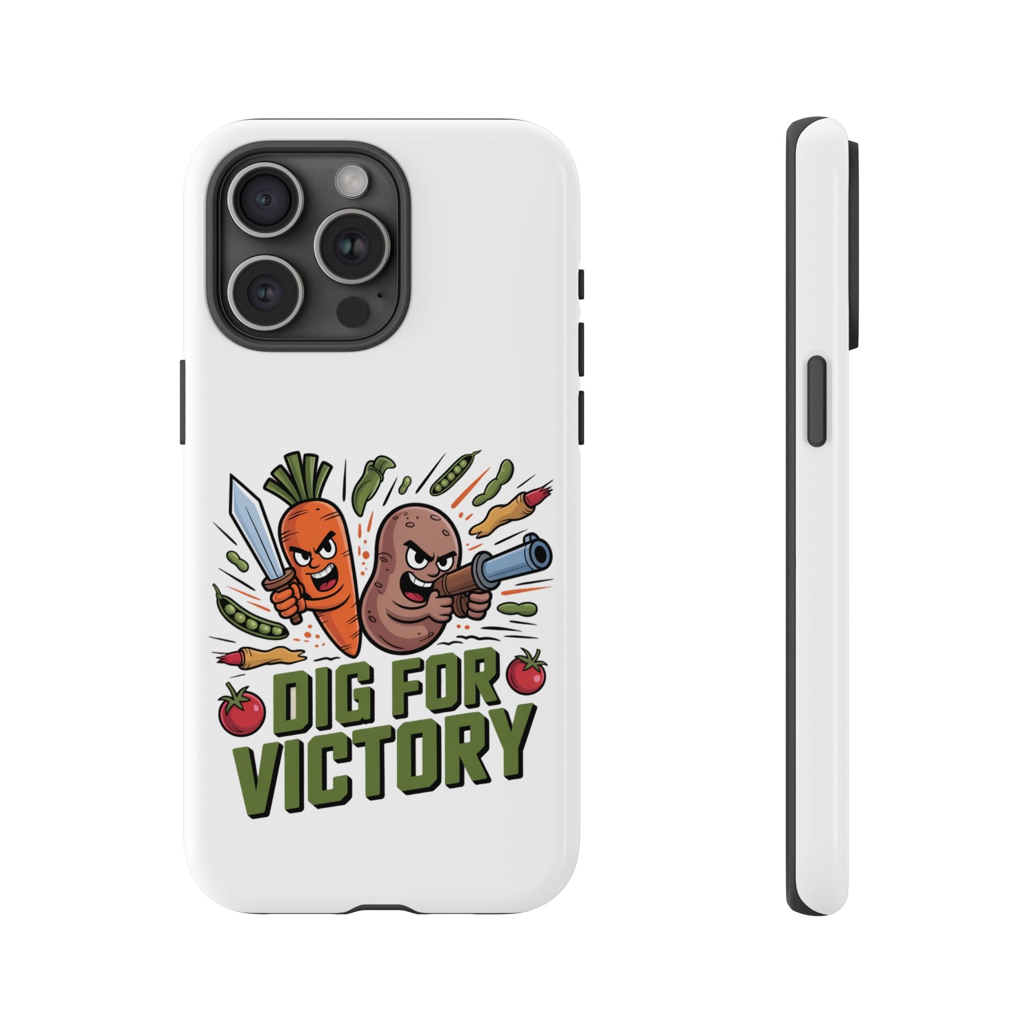 Phone Case — 'Dig For Victory' Veggie Combat Garden Design