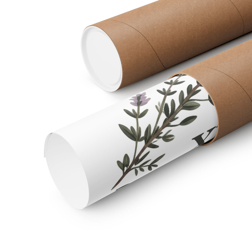 Thyme to Relax Botanical Poster — Calming Kitchen or Spa Wall Art