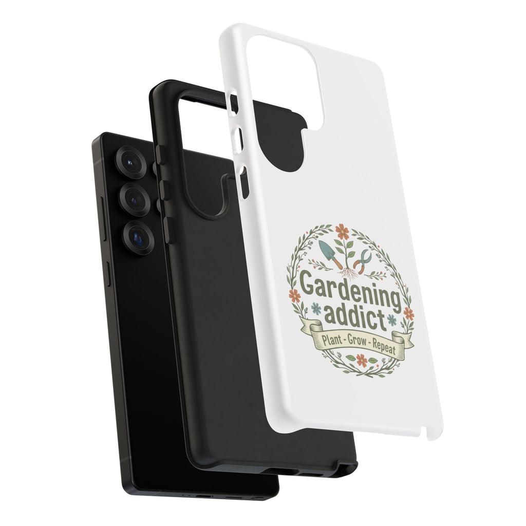 Phone Case — Gardening Addict "Plant • Grow • Repeat" Floral Garden Phone Cover