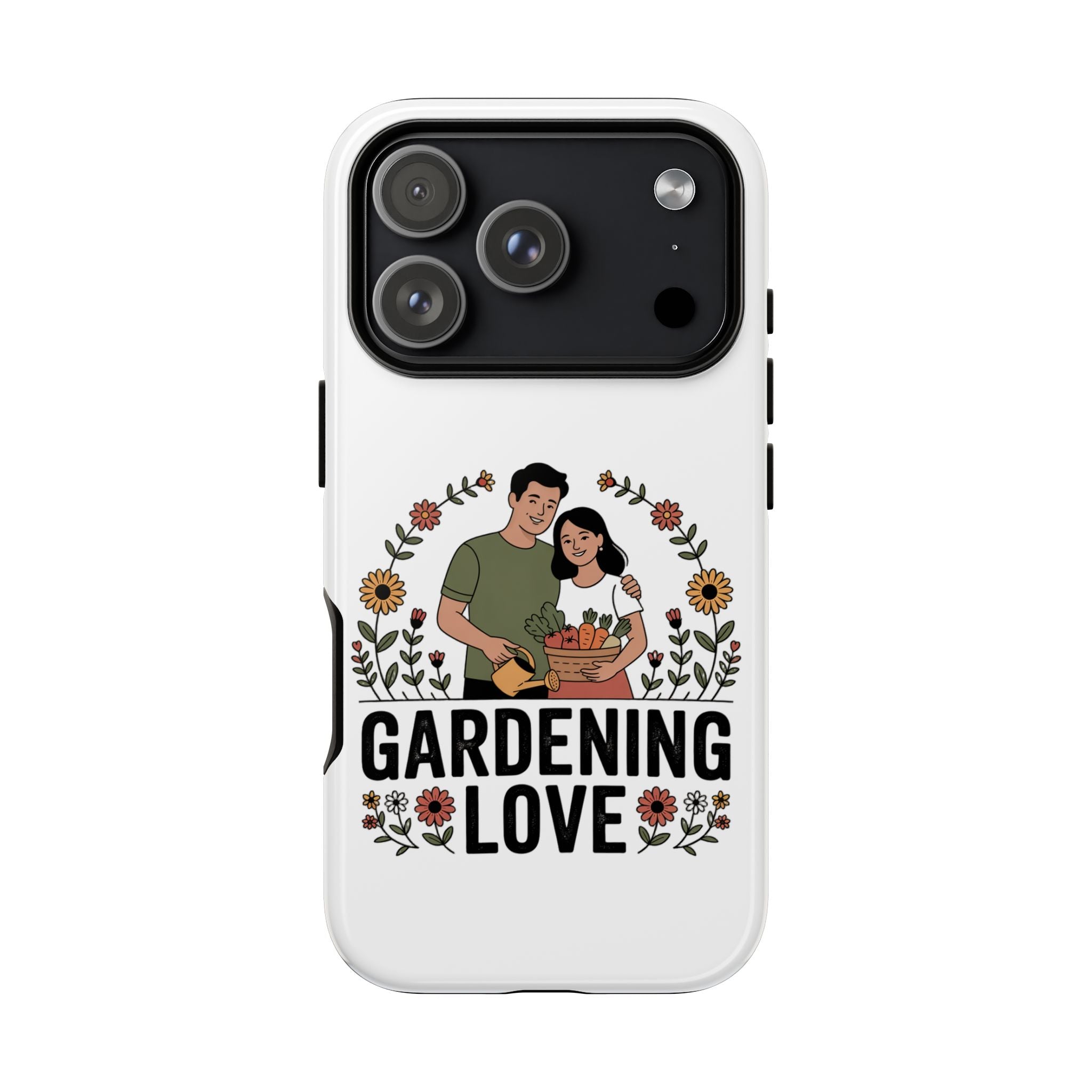 Gardening Love Phone Case — Floral Couple Protective Phone Cover