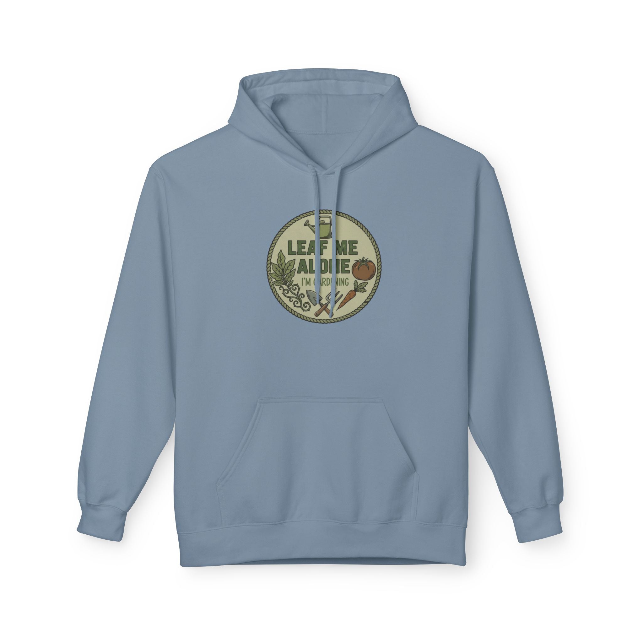 Leaf Me Alone I'm Gardening Hoodie — Vintage Gardening Sweatshirt