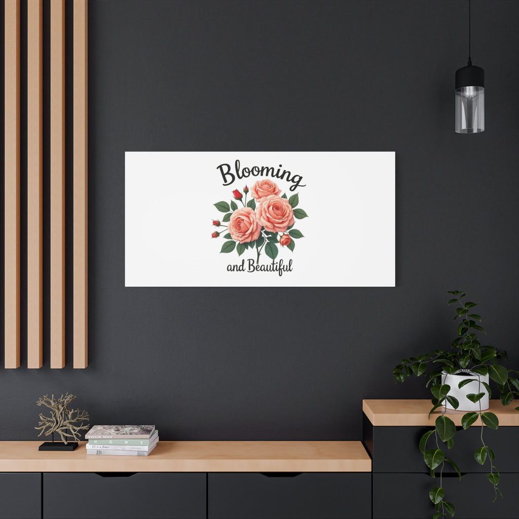 Blooming and Beautiful Rose Bouquet Canvas Wall Art