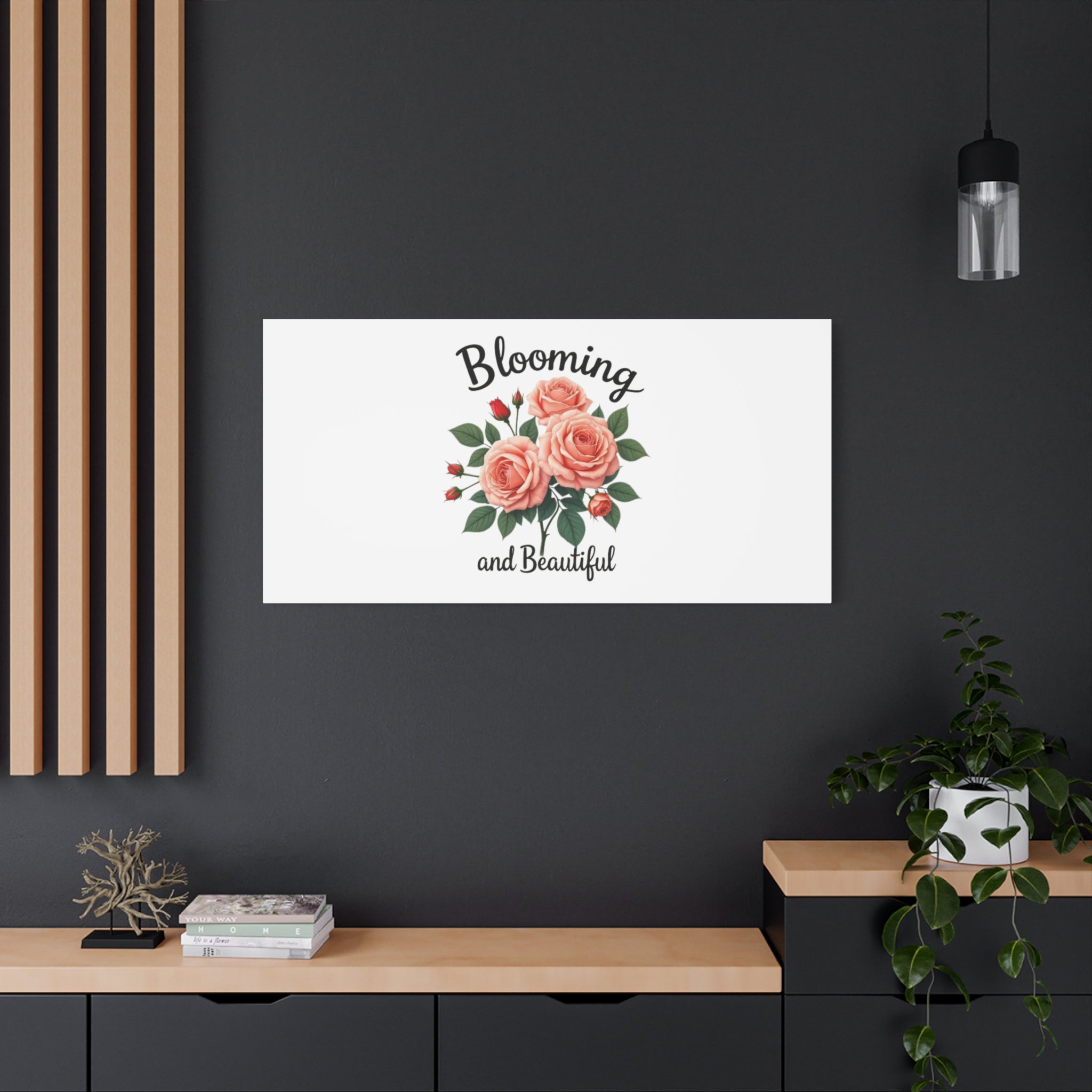 Blooming and Beautiful Rose Bouquet Canvas Wall Art