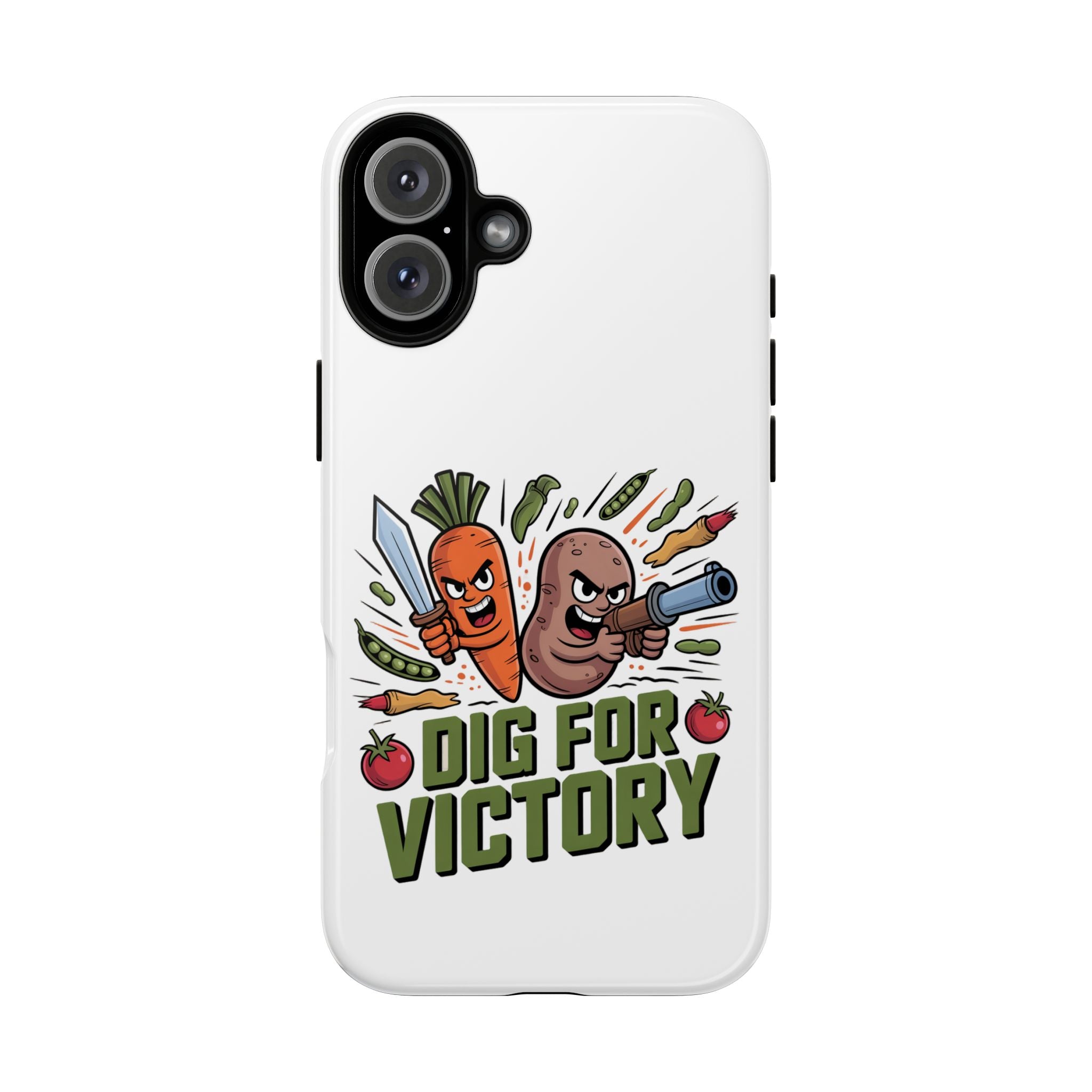 Phone Case — 'Dig For Victory' Veggie Combat Garden Design