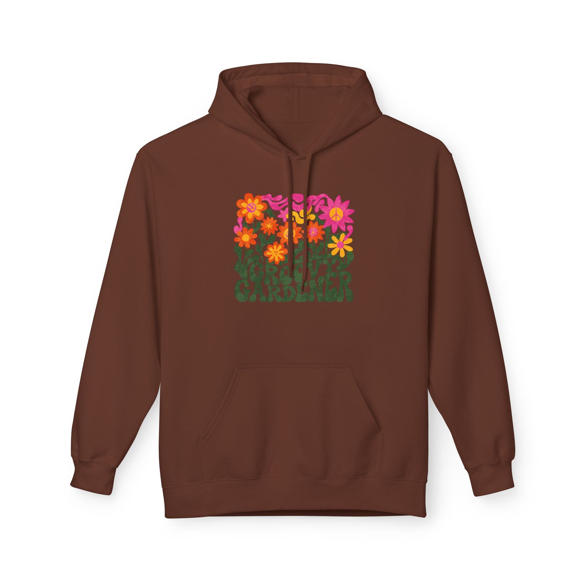 Gardener Hoodie – Retro Floral “Groovy Gardener” Pullover