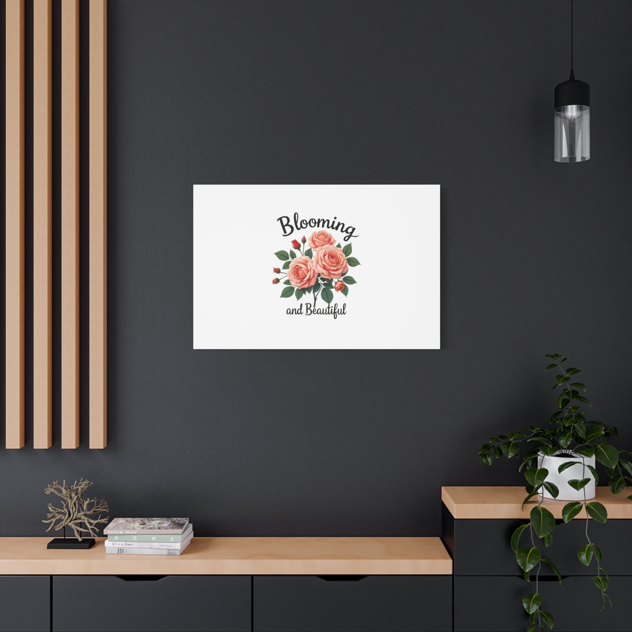 Blooming and Beautiful Rose Bouquet Canvas Wall Art
