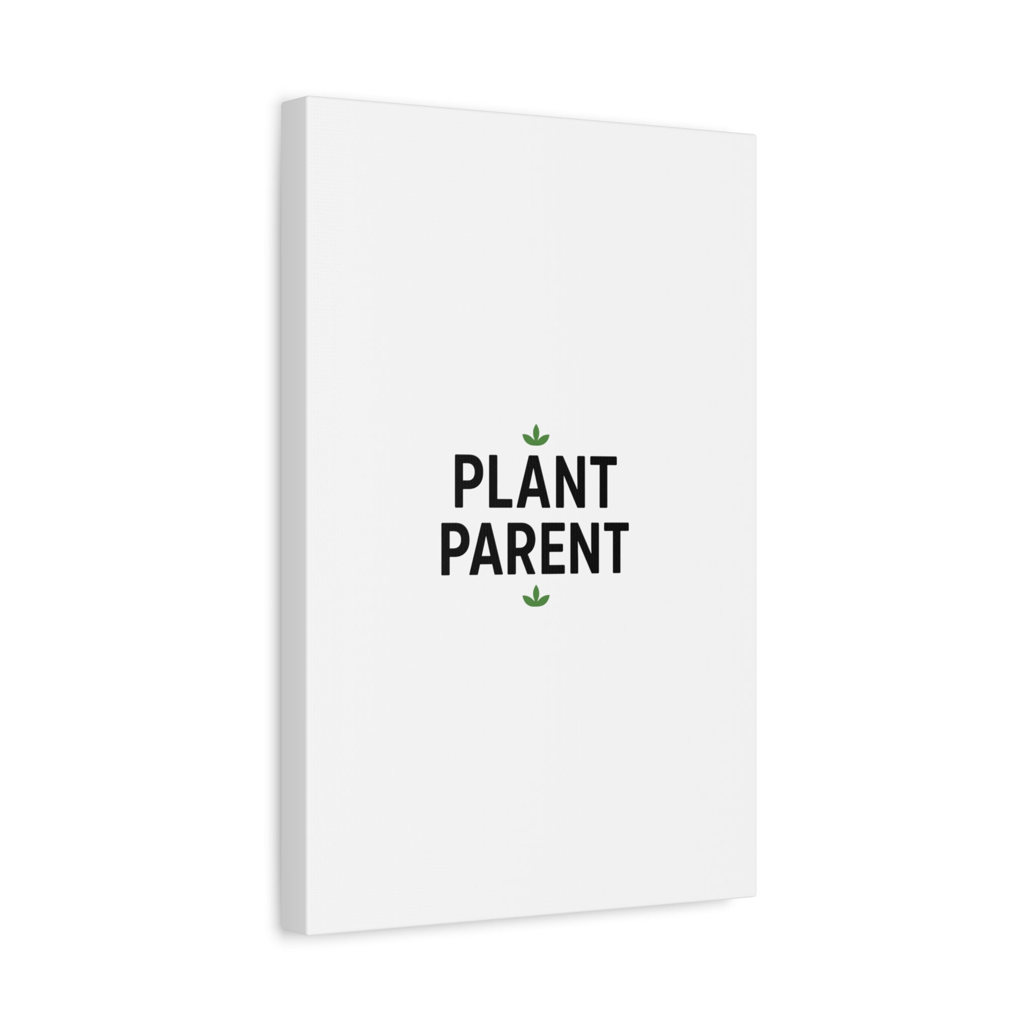 Plant Parent Canvas Wall Art — Minimalist Botanical Typography Print