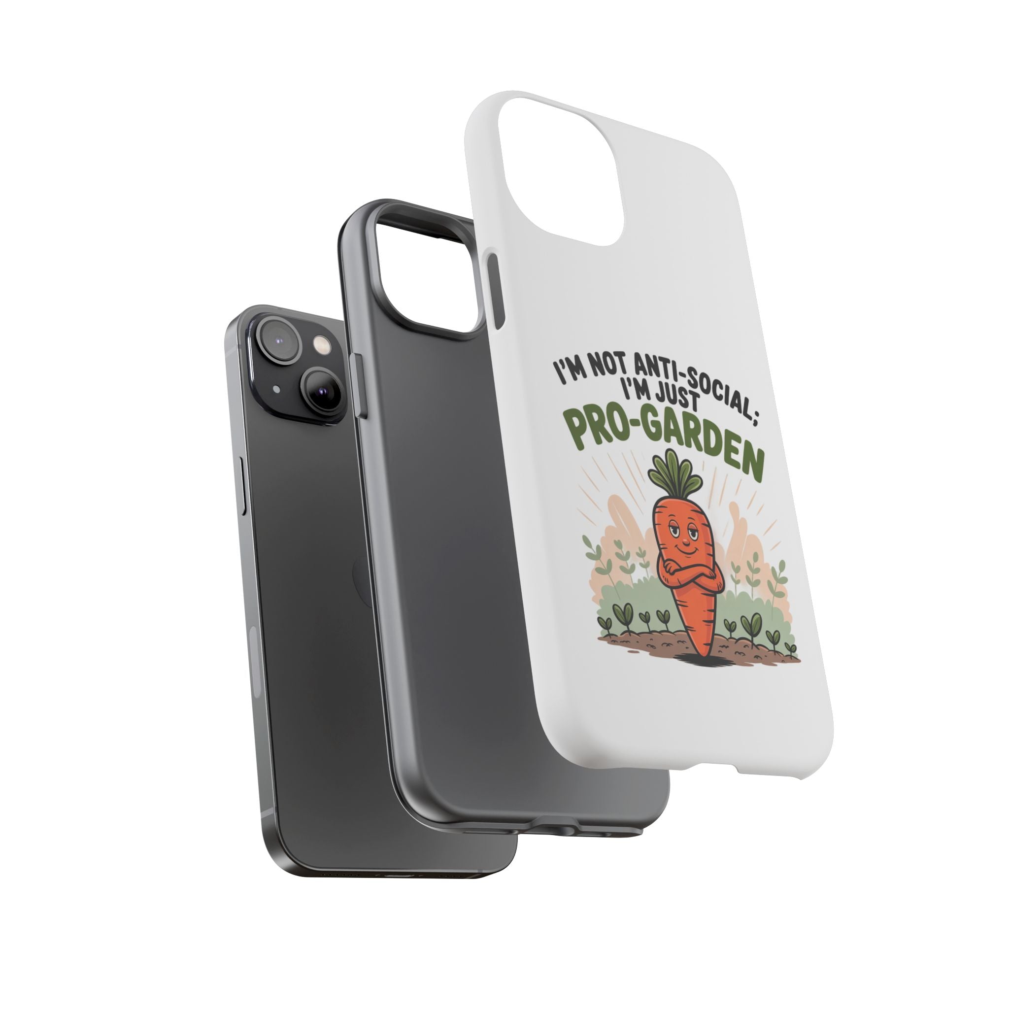 Pro-Garden Carrot Phone Case — “I’m Not Anti-Social, I’m Just Pro-Garden”