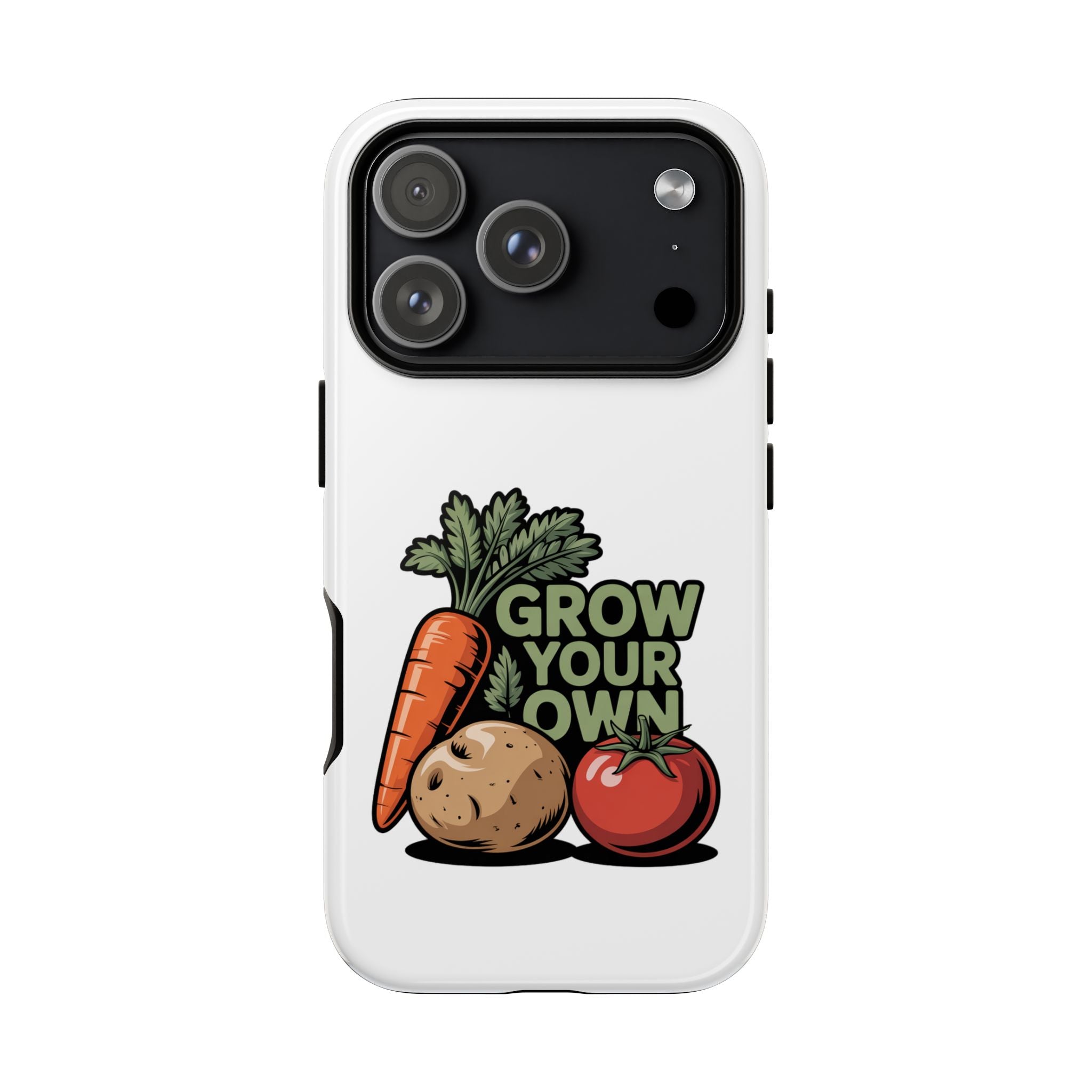 Grow Your Own Vegetables Phone Case — Gardening Carrot Potato Tomato Design
