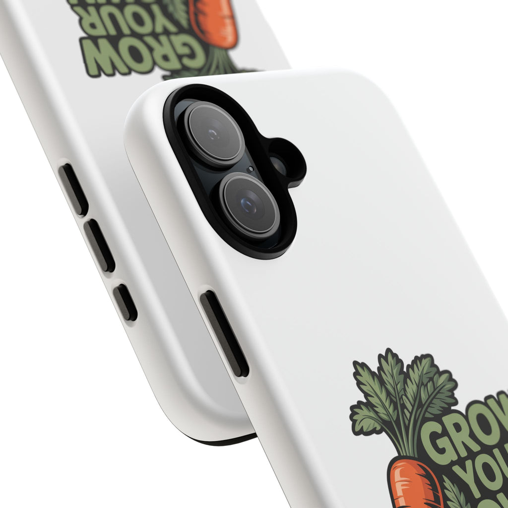 Grow Your Own Vegetables Phone Case — Gardening Carrot Potato Tomato Design