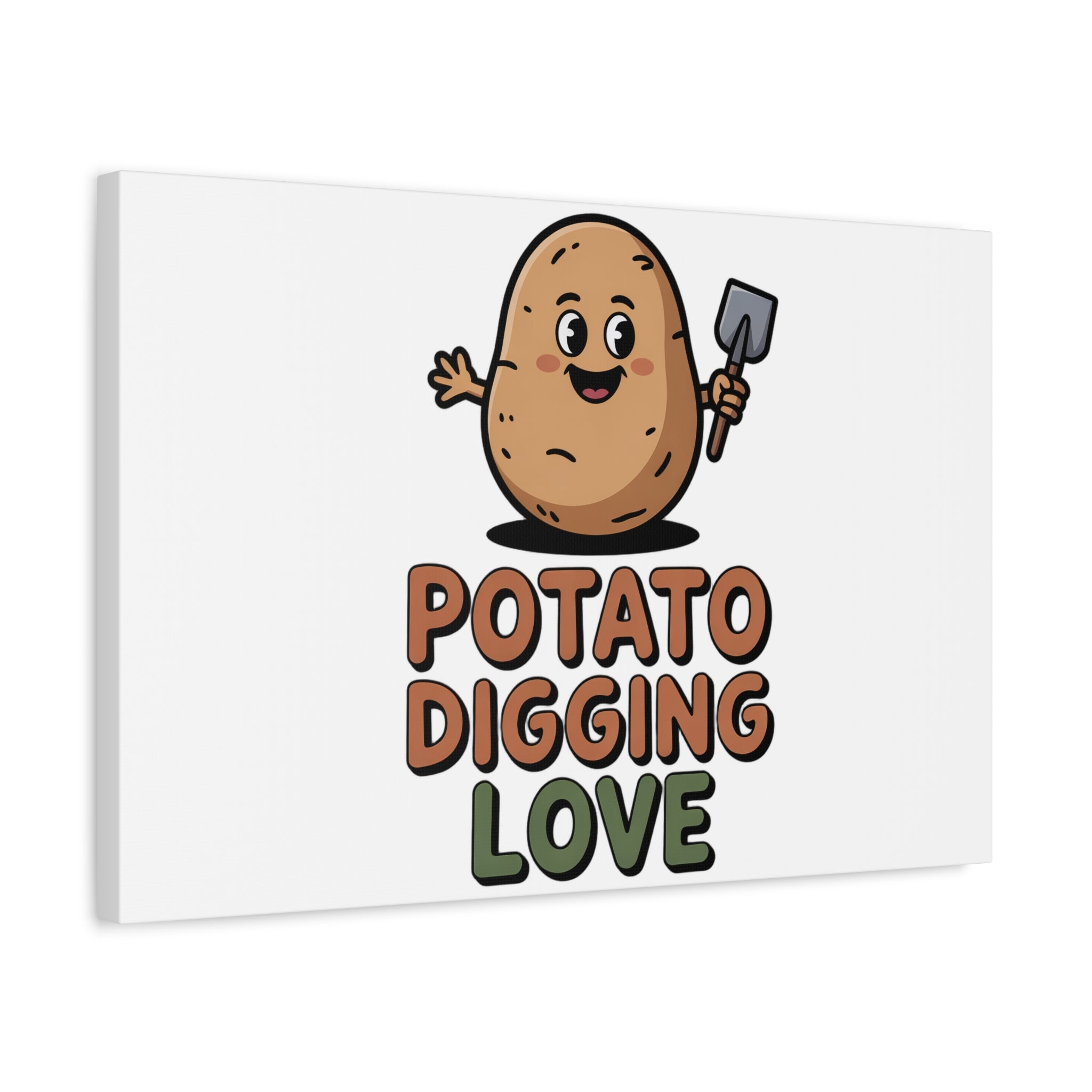 Potato Digging Love Canvas Print
