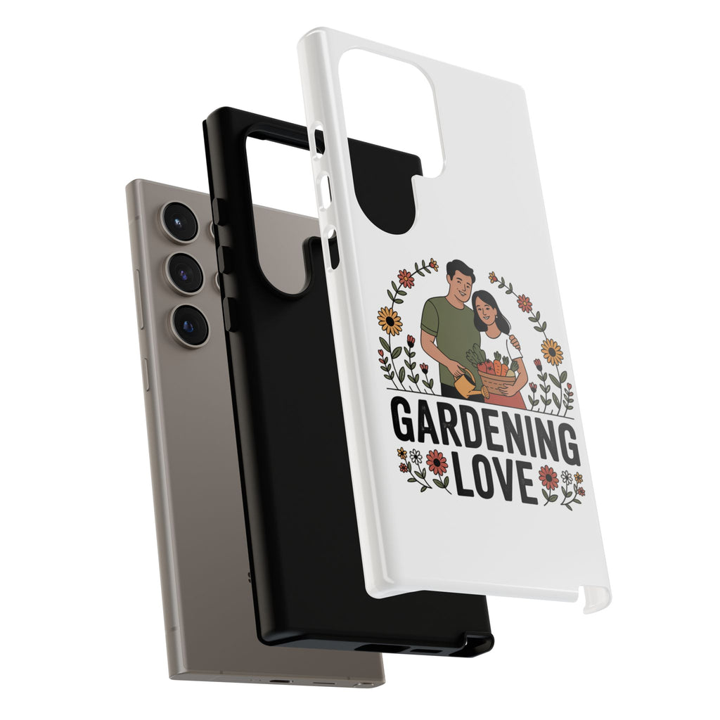 Gardening Love Phone Case — Floral Couple Protective Phone Cover