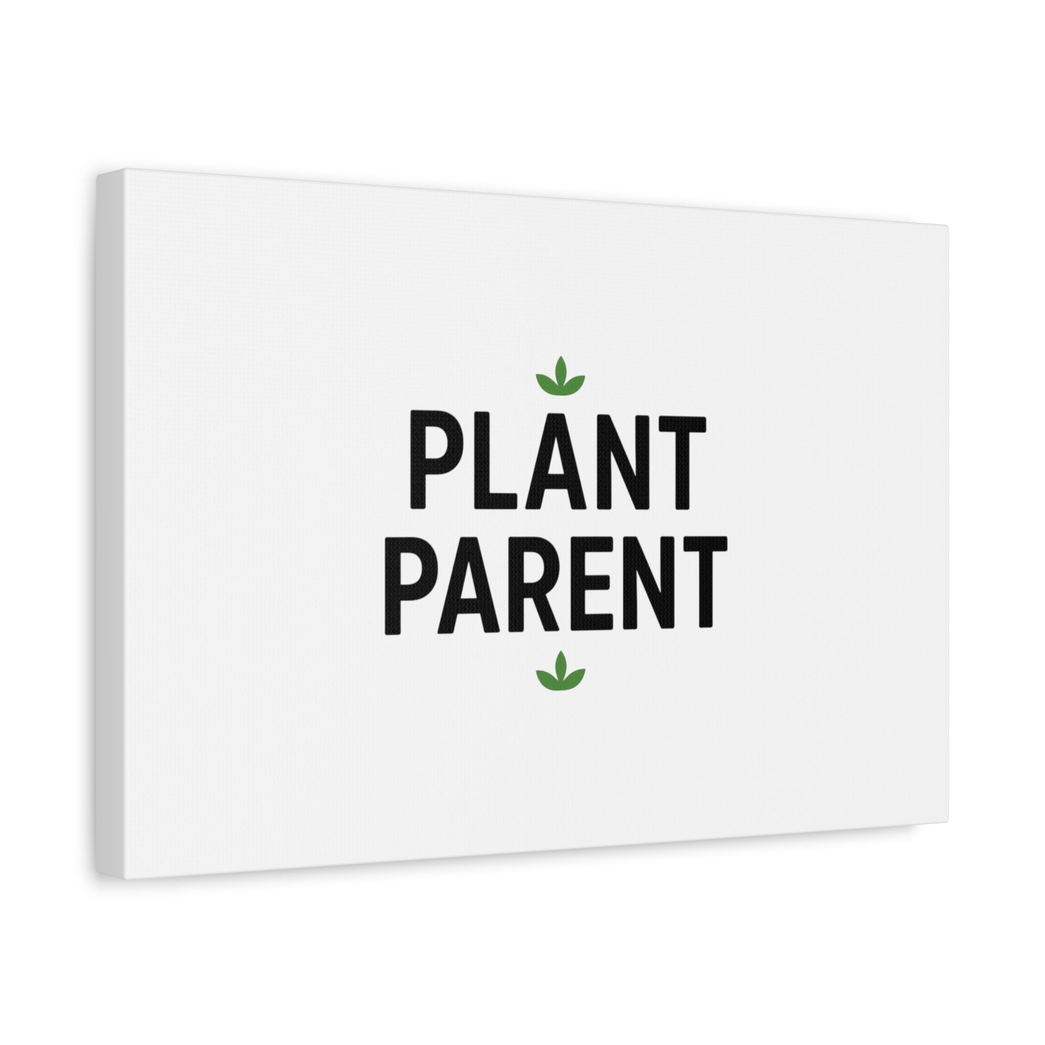 Plant Parent Canvas Wall Art — Minimalist Botanical Typography Print