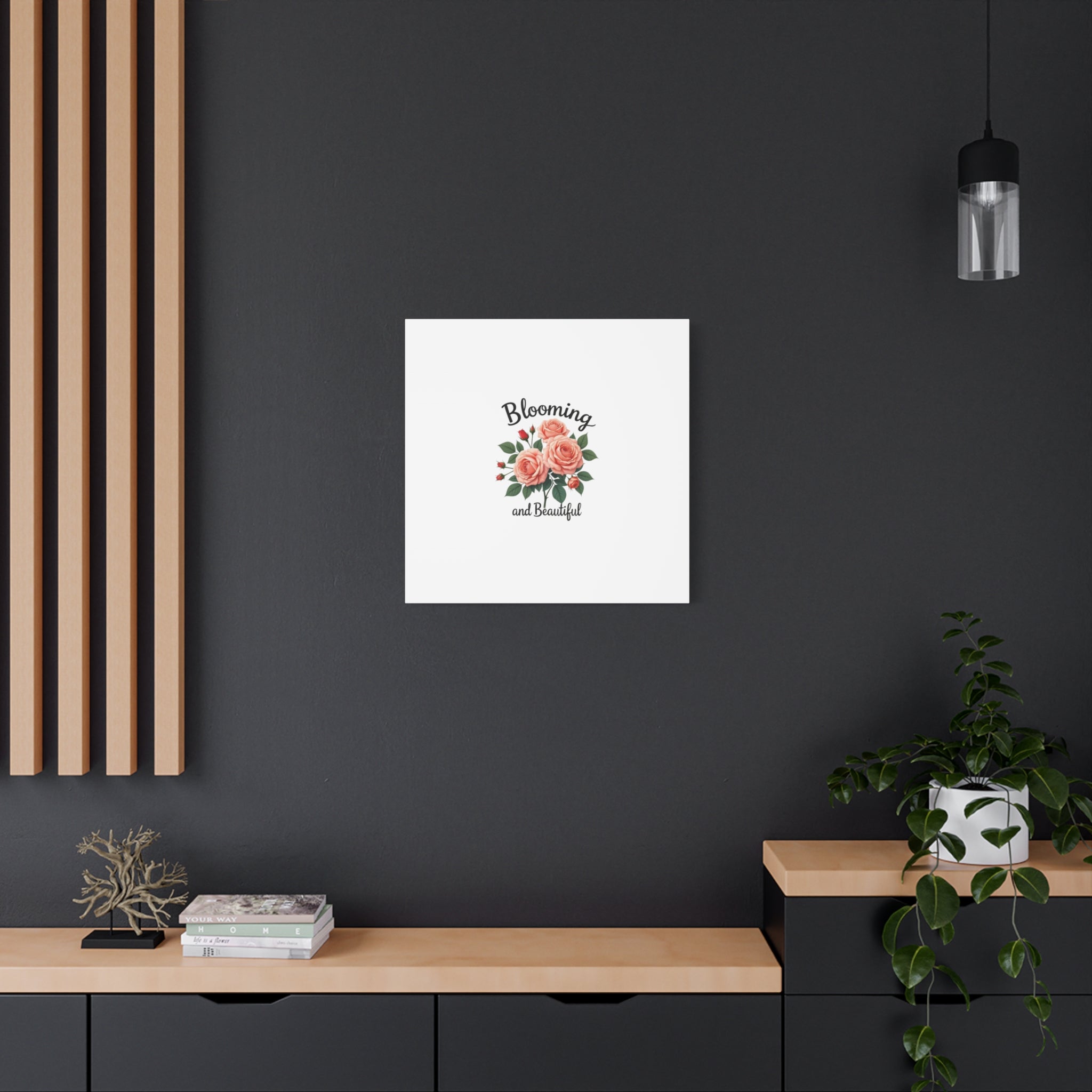 Blooming and Beautiful Rose Bouquet Canvas Wall Art