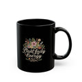 Plant Lady Energy Black Mug — Floral Gardening Coffee Cup (11oz & 15oz)